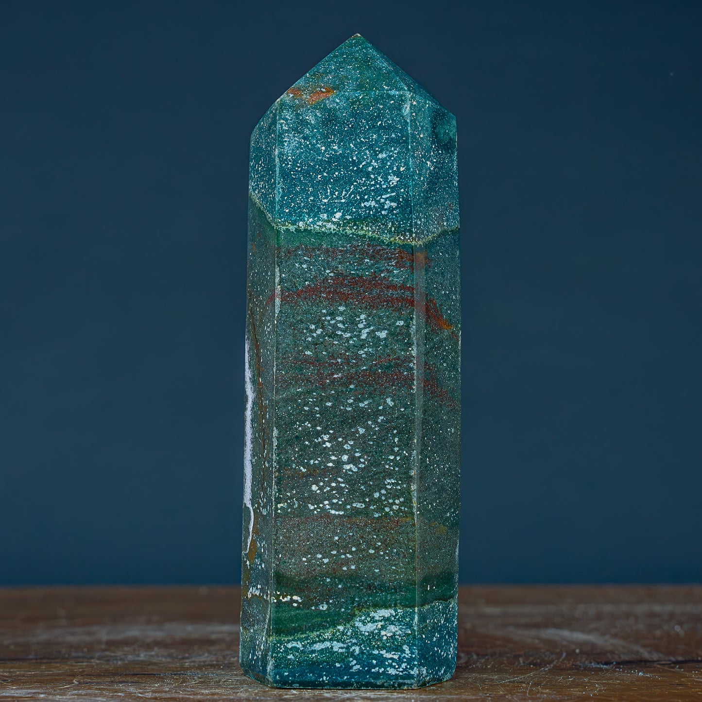 Natürlicher Jaspis Kristall Obelisk - 1308,14g