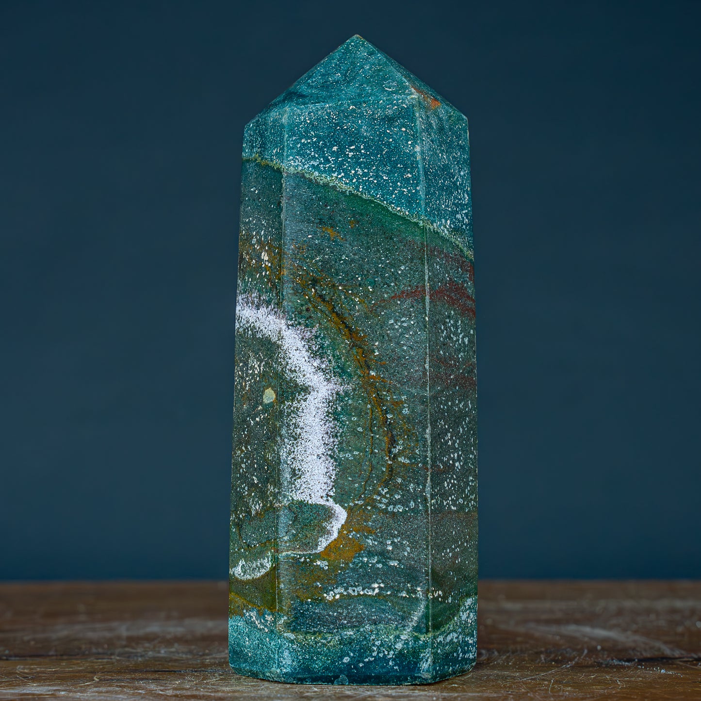 Natürlicher Jaspis Kristall Obelisk - 1308,14g