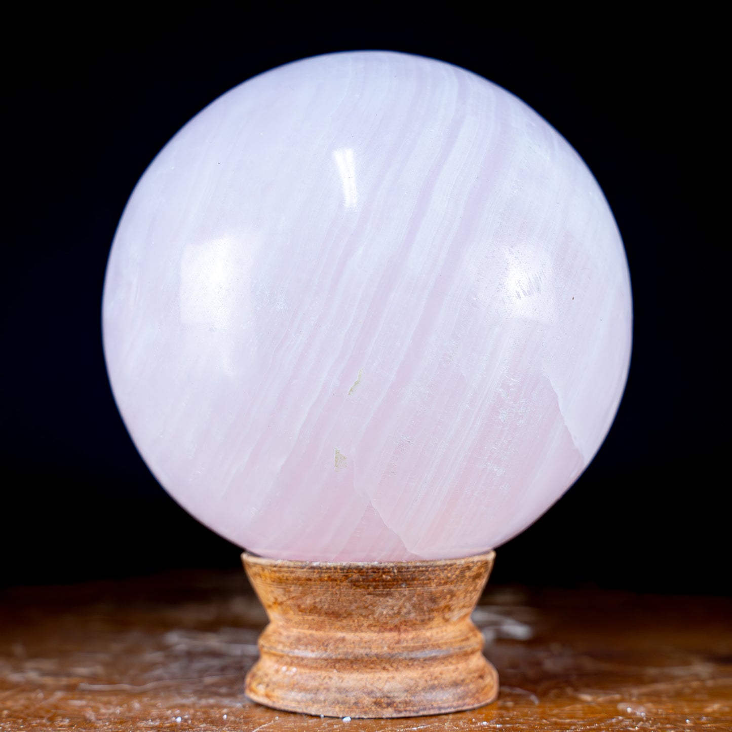 Natürliche Pinke Aragonit Kugel - 979,35g - 90mm