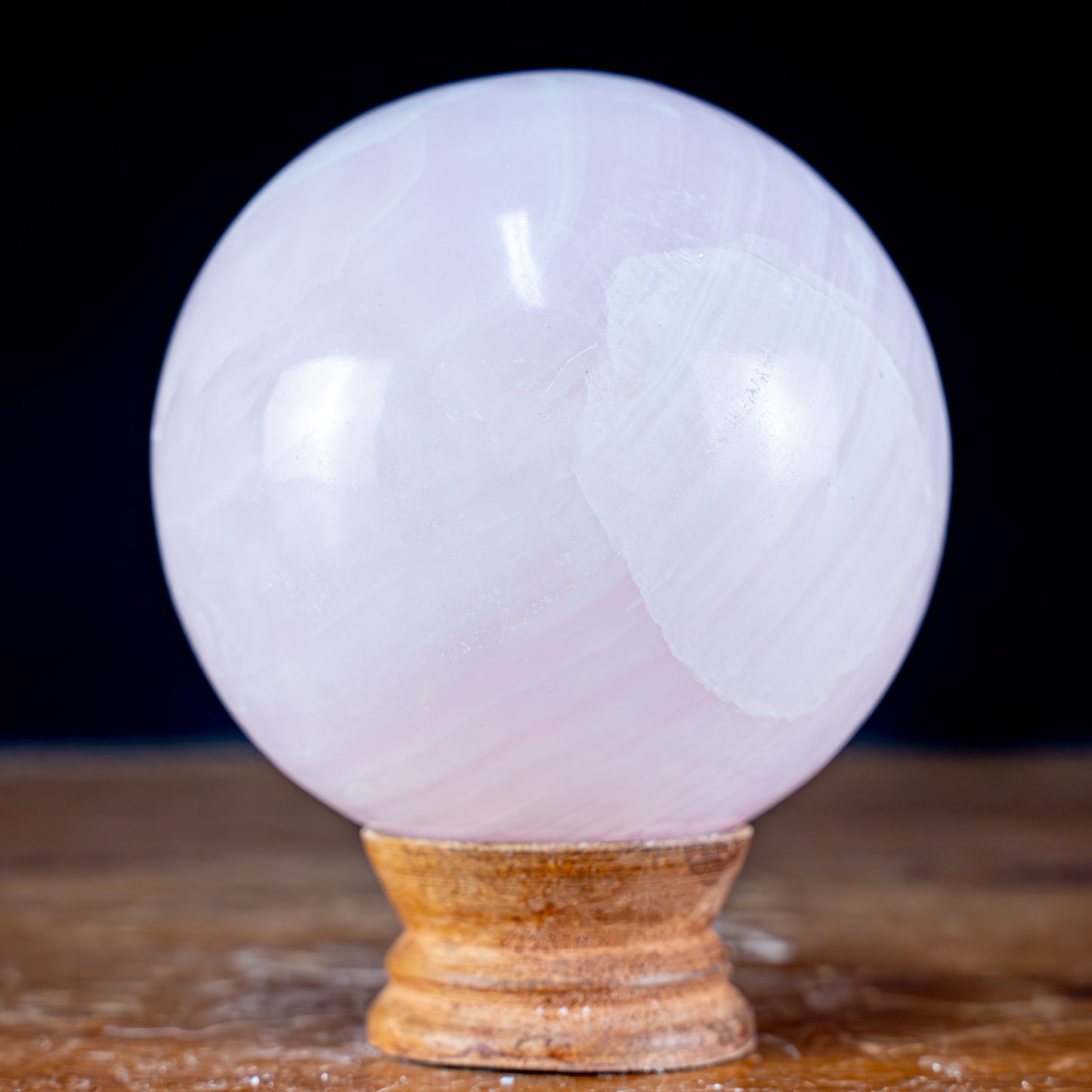 Natürliche Pinke Aragonit Kugel - 979,35g - 90mm