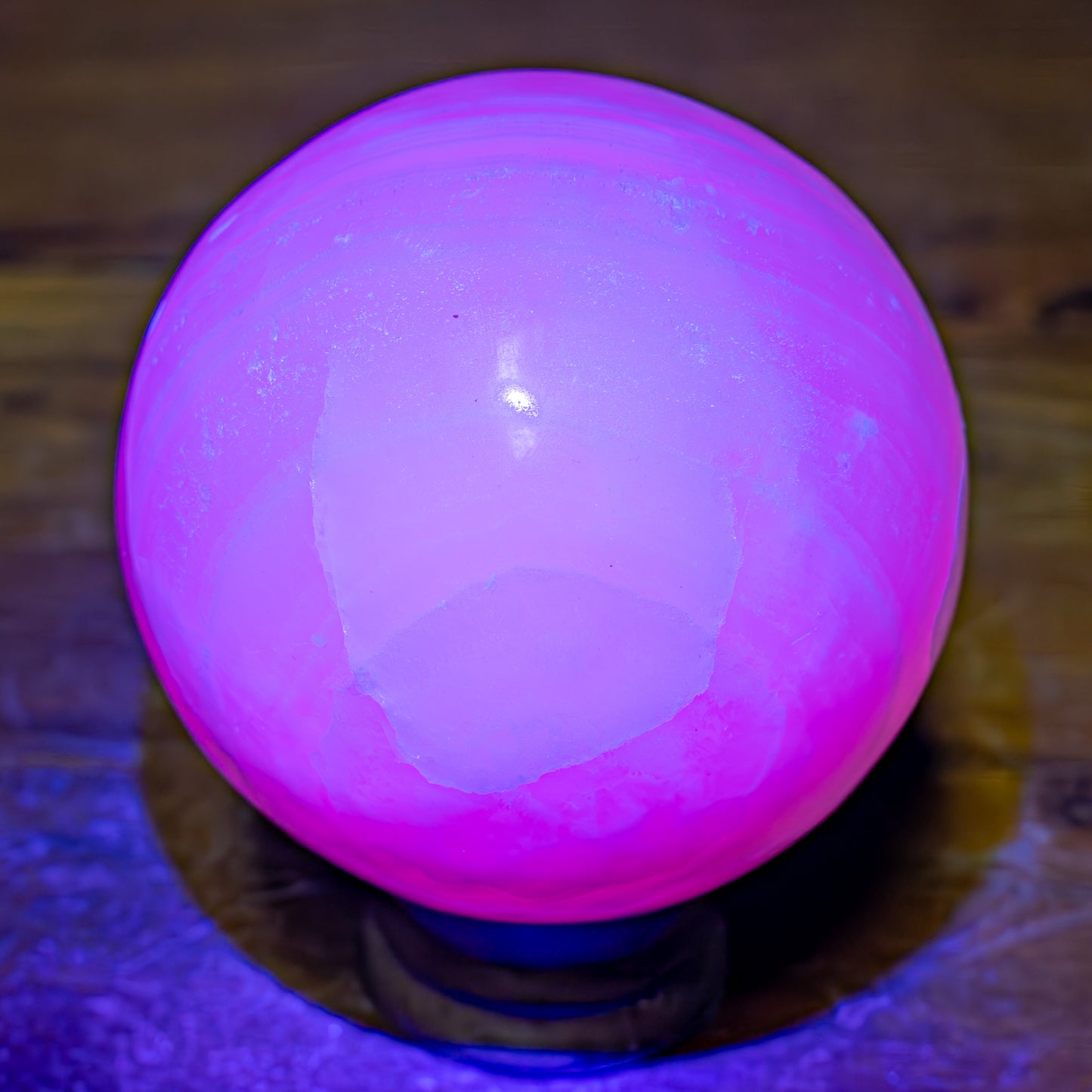 Natürliche Pinke Aragonit Kugel - 979,35g - 90mm