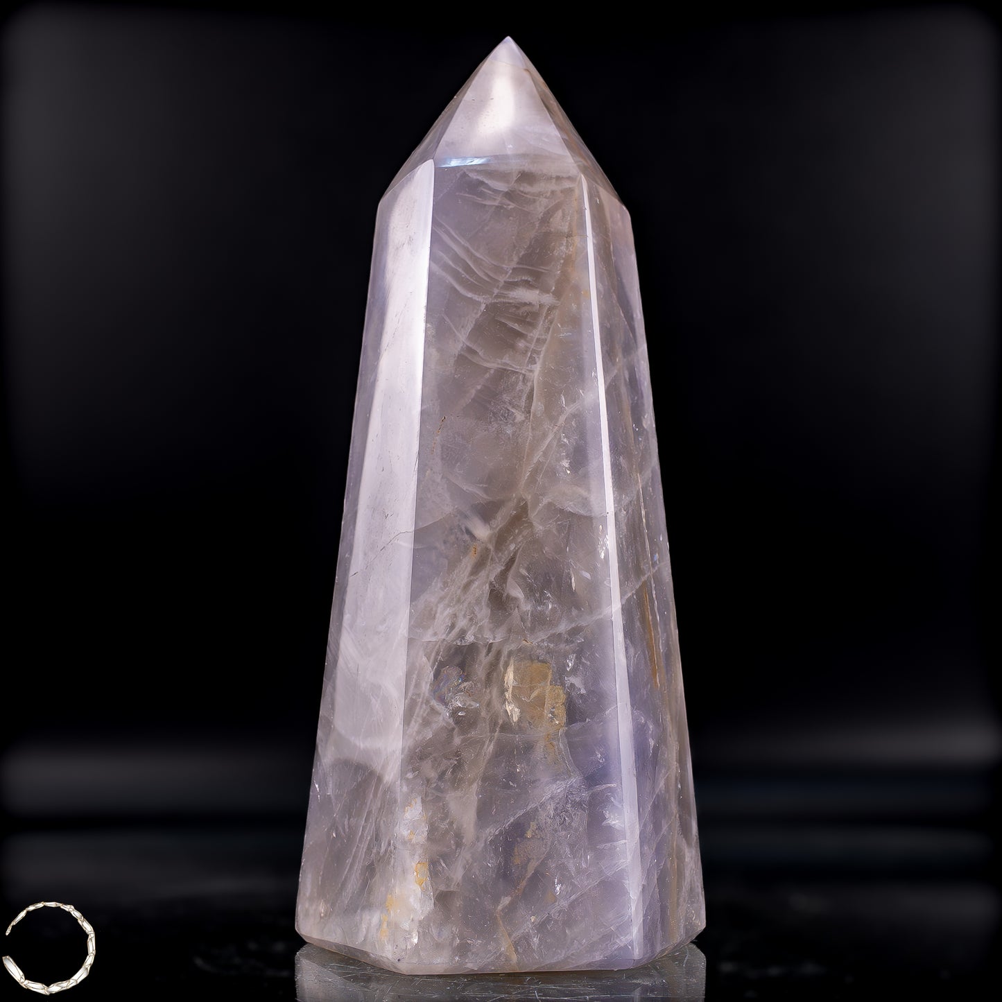 Natürlicher Lila-Lavendel-Rosenquarz Obelisk aus Brasilien - 812,54g