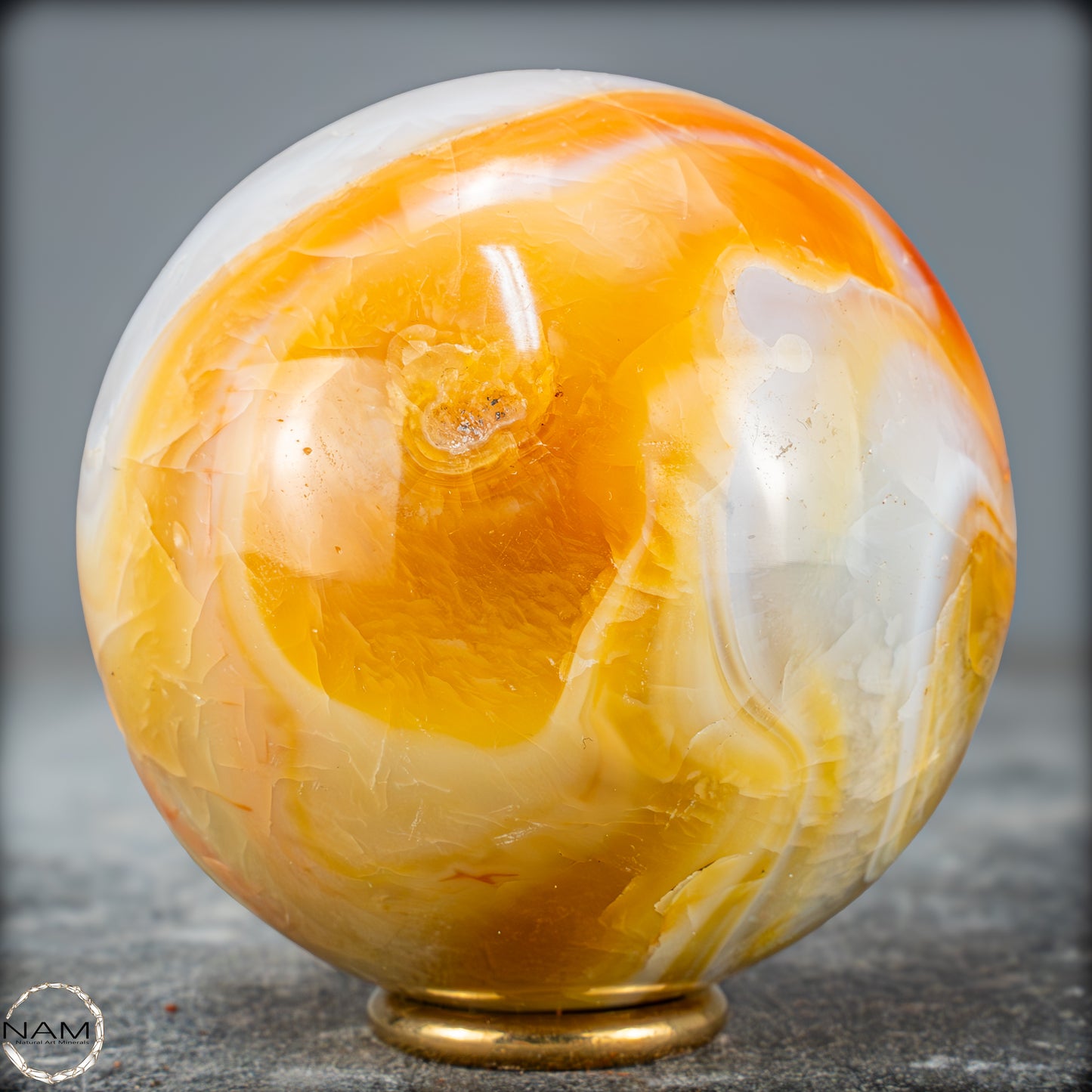Natürliche Mehrfabige Carneol Kristall Kugel - 499,17g - 72mm