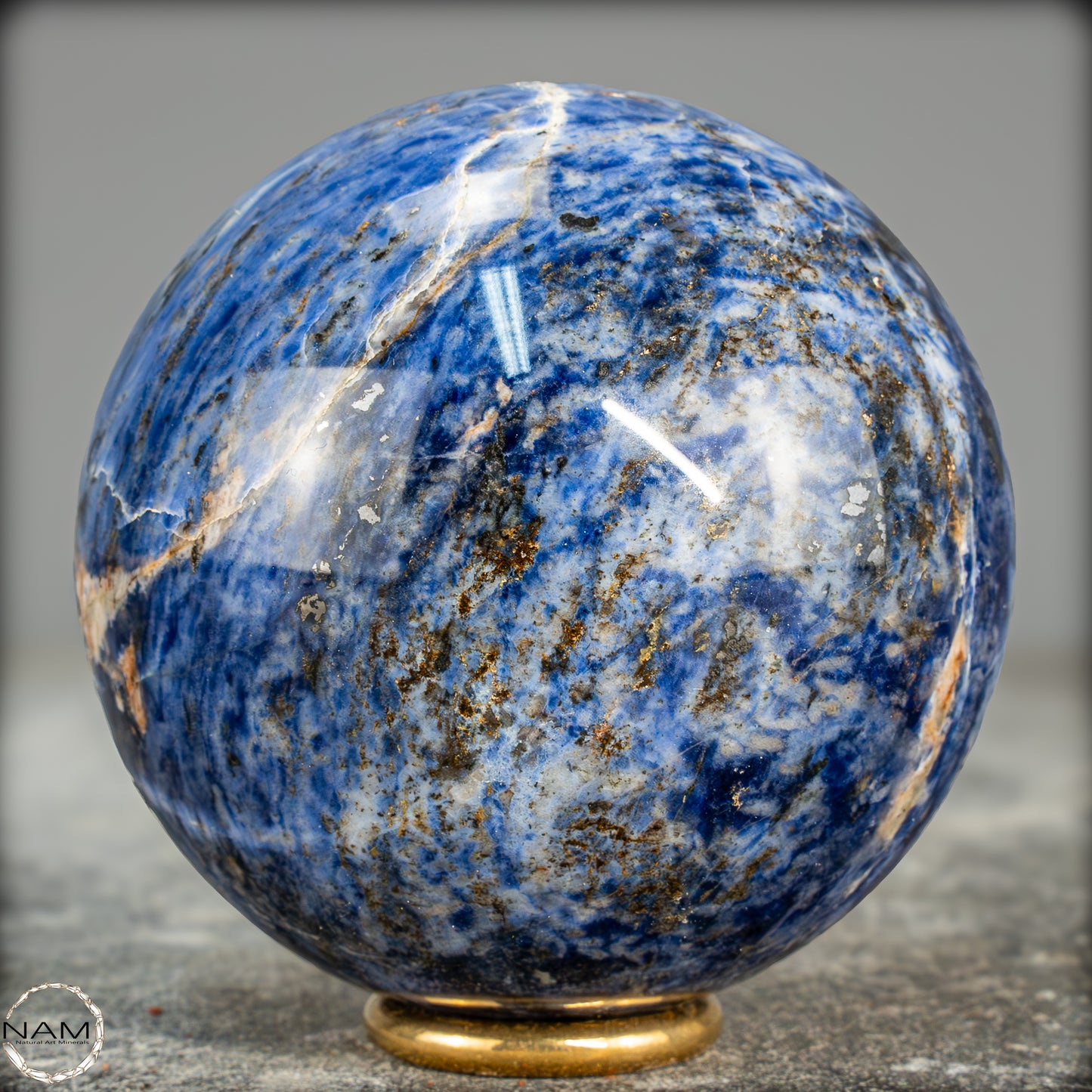 Natürliche Sodalith Kugel – 485,19g - 72mm