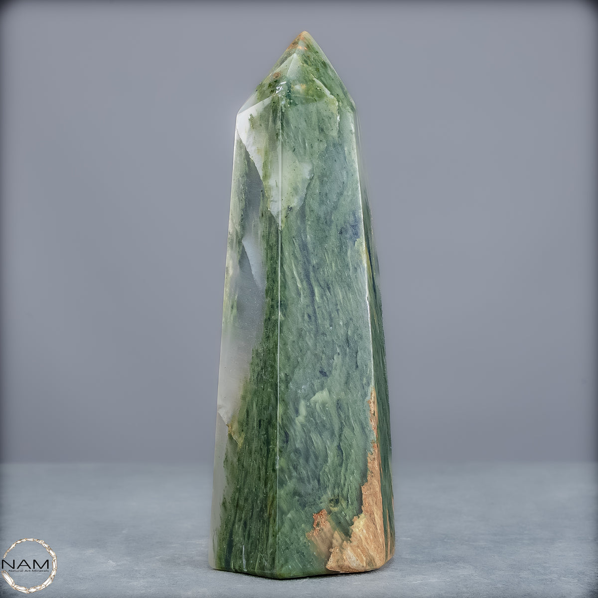 Natürliche Grüne-Quarzkristall Obelisk aus Brasilien - 349,18g