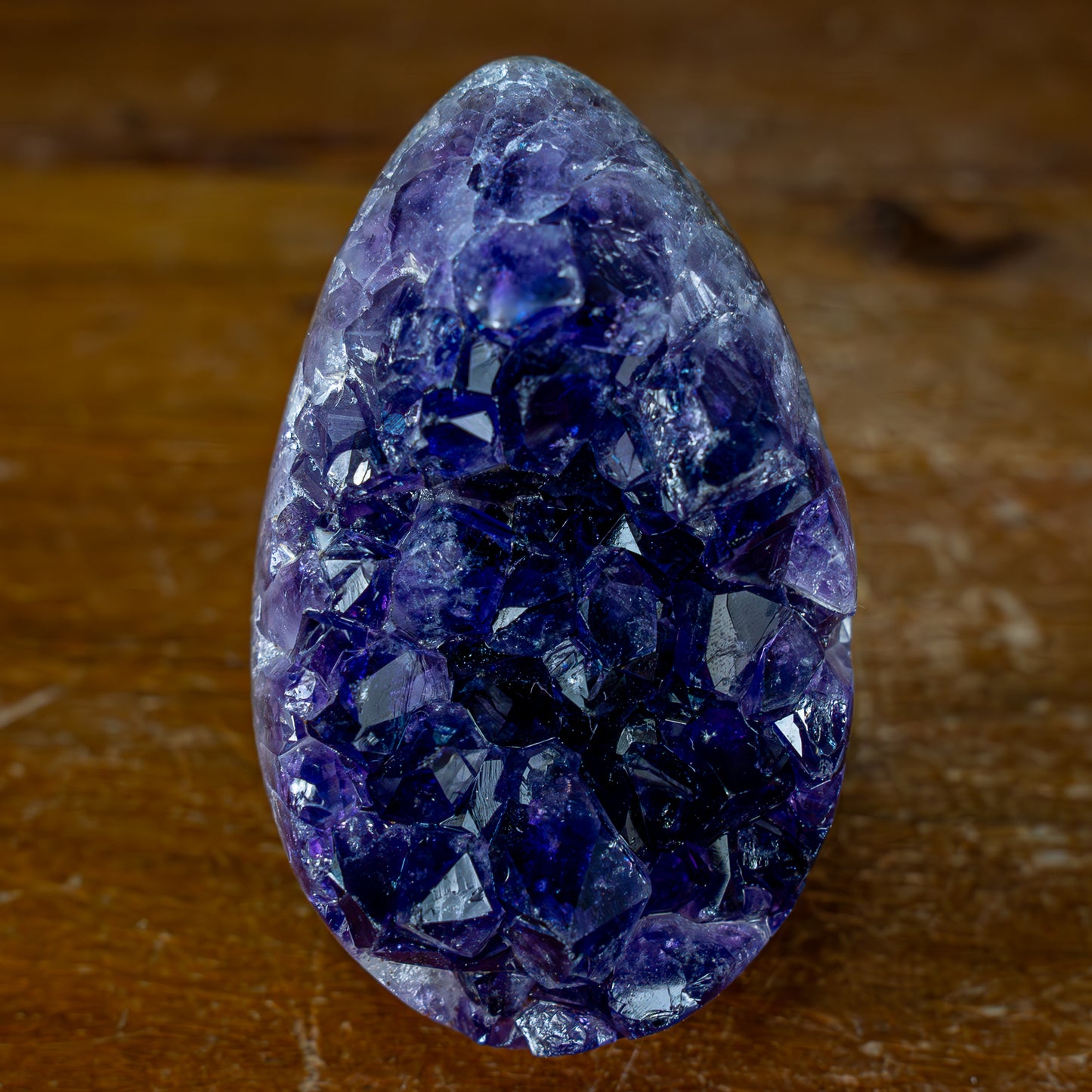 Natürliches Lila Amethyst Kristall Ei Druse – 321,02g