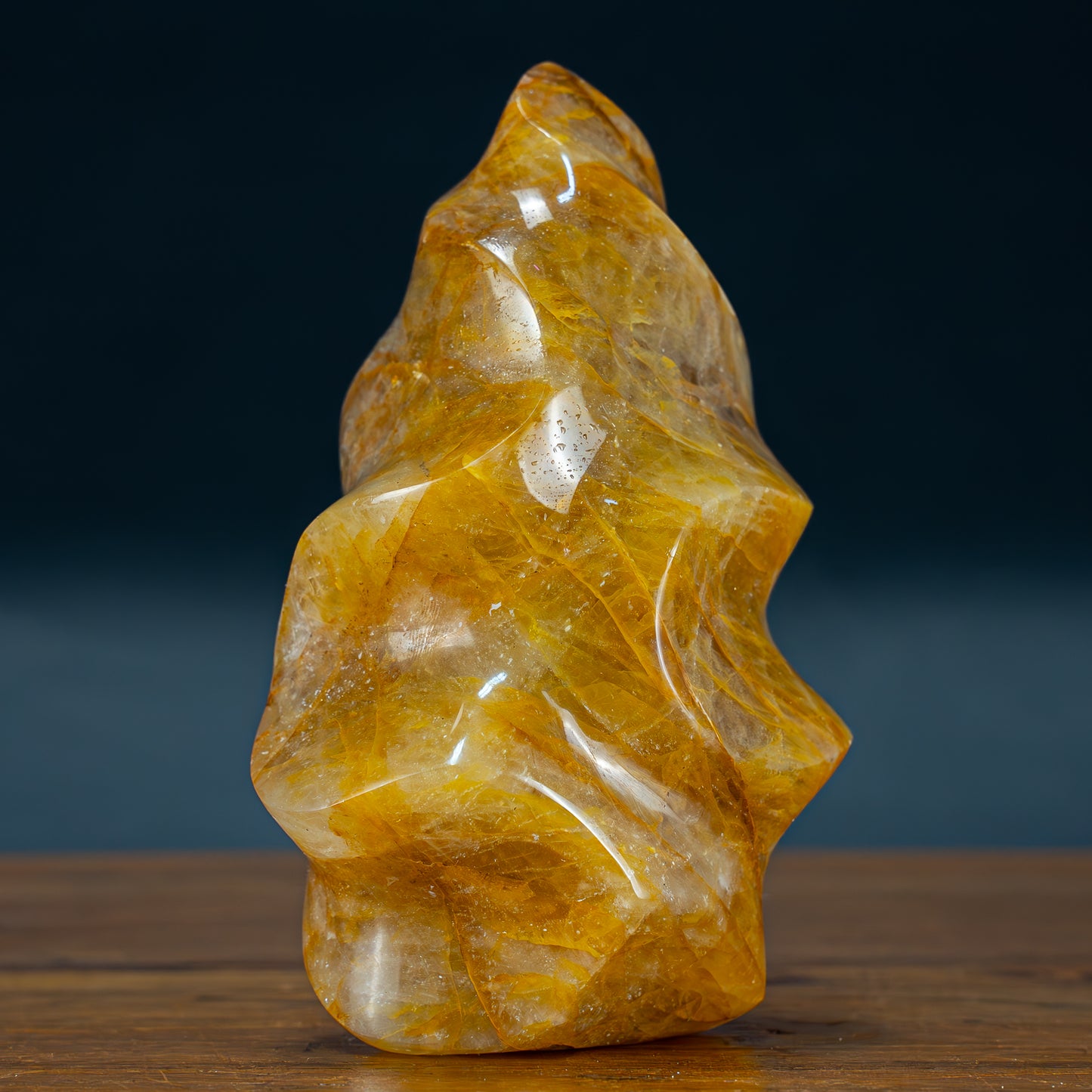 Natürliche Golden Healer Quarz-Kristall Flamme - 1297,51g