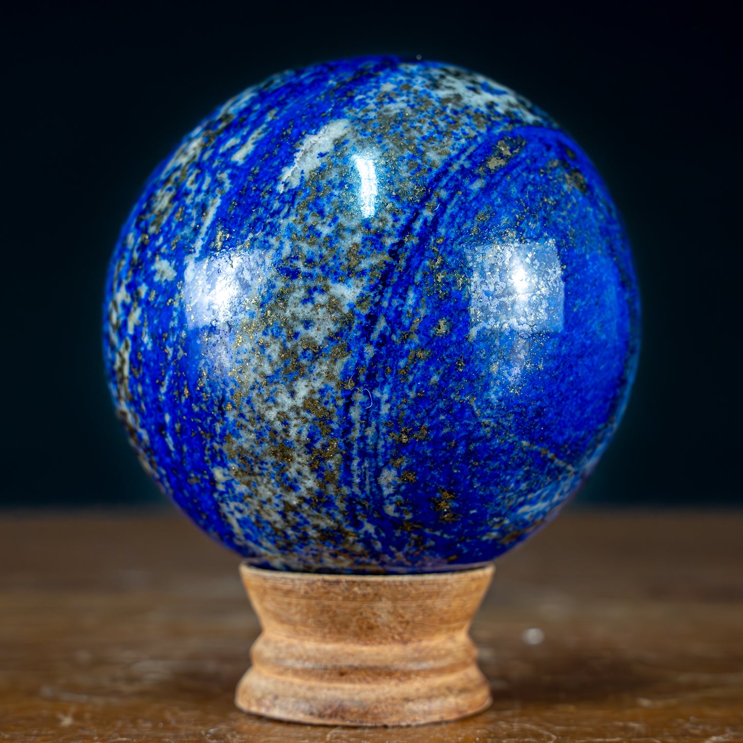 Natürliche Königsblaue Lapislazuli-Kristall-Kugel - 1185,63g - 92mm