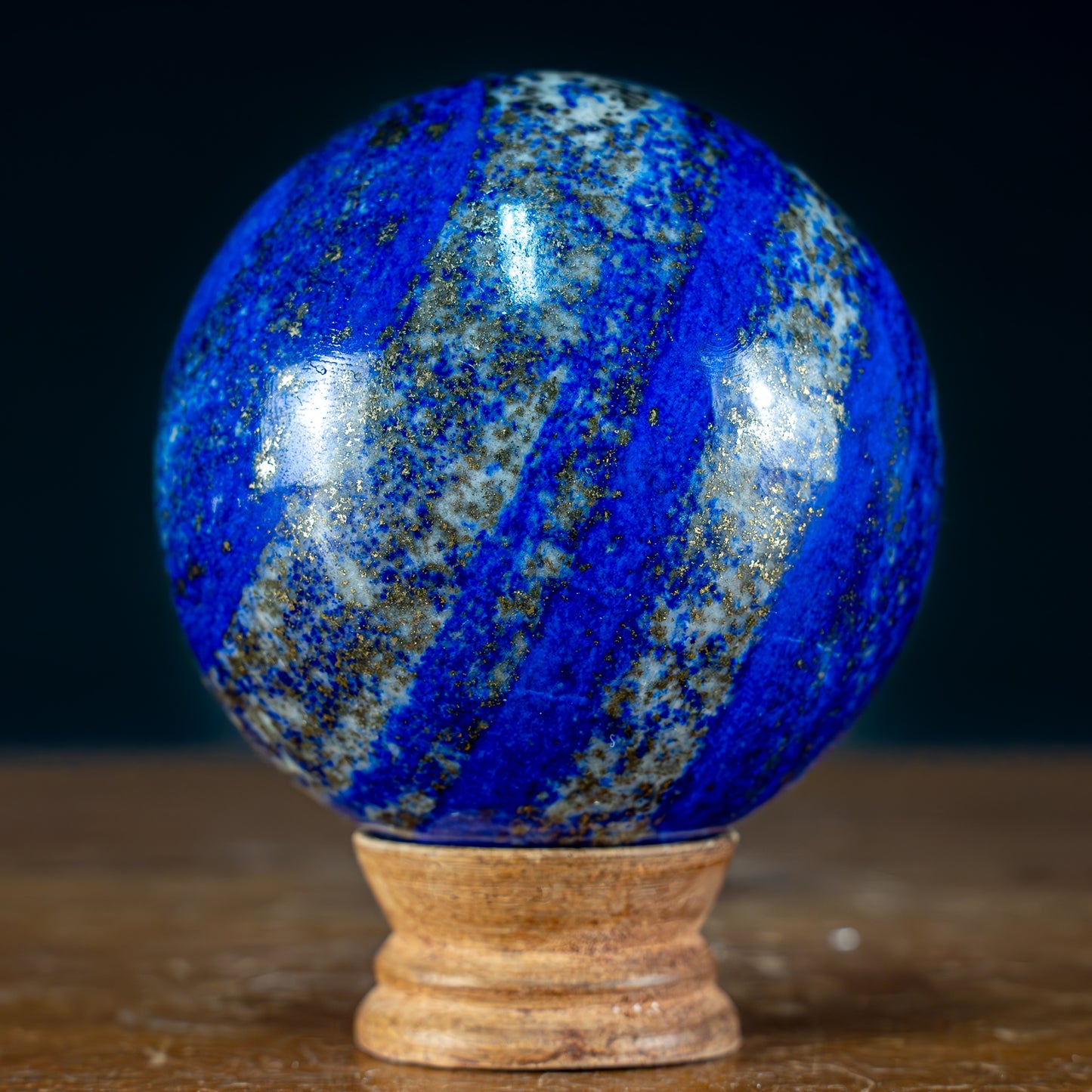 Natürliche Königsblaue Lapislazuli-Kristall-Kugel - 1185,63g - 92mm