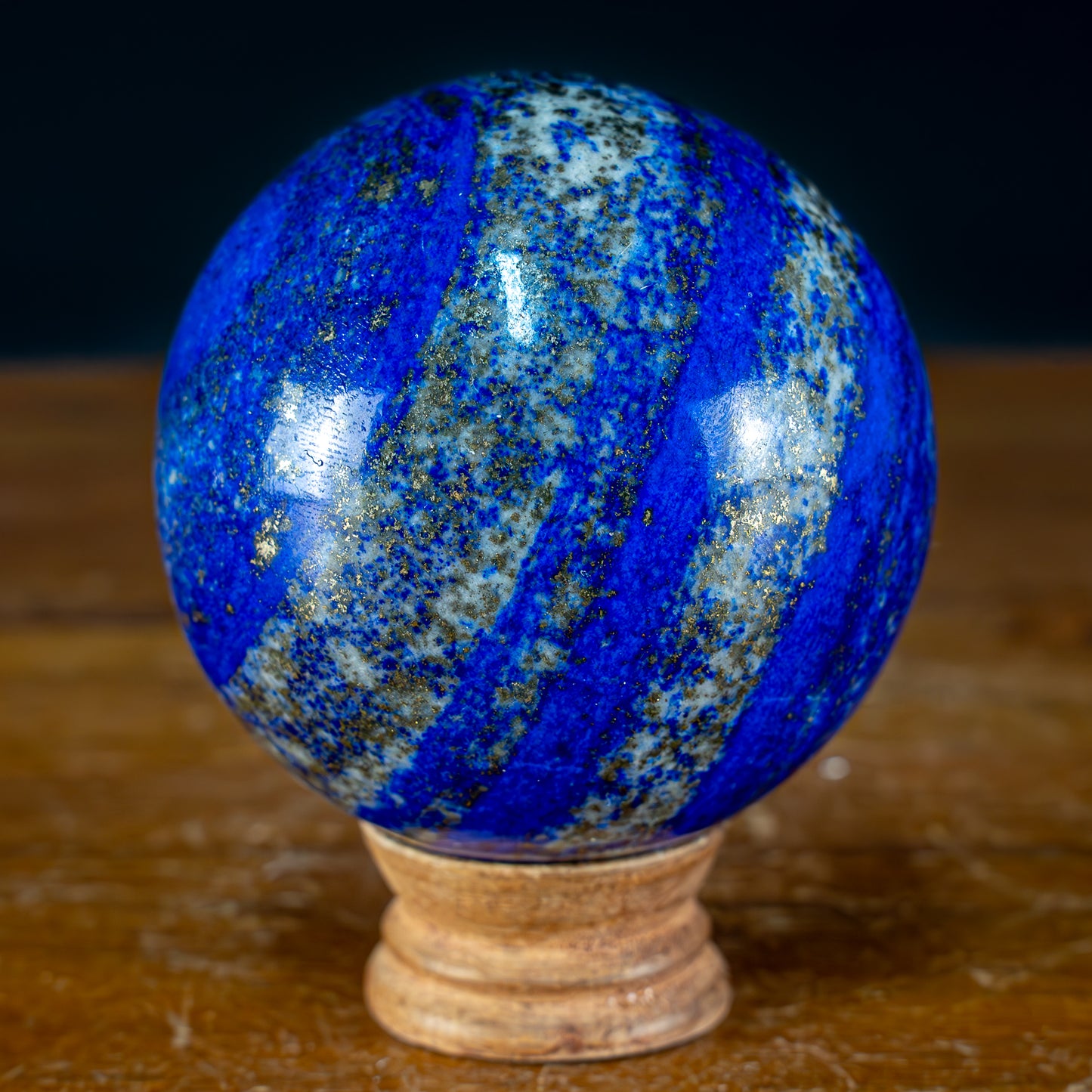 Natürliche Königsblaue Lapislazuli-Kristall-Kugel - 1185,63g - 92mm