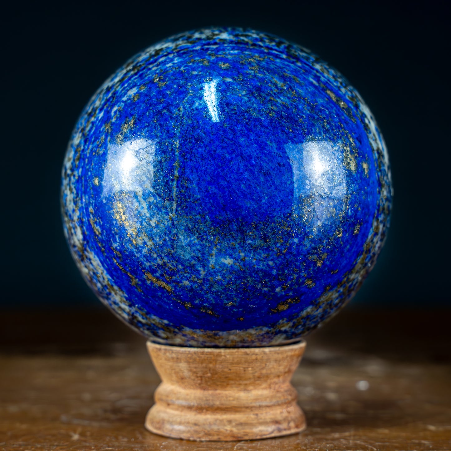 Natürliche Königsblaue Lapislazuli-Kristall-Kugel - 1185,63g - 92mm