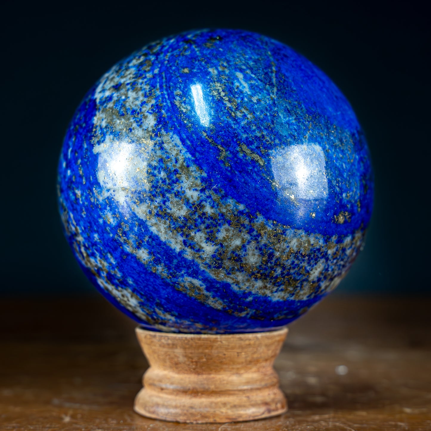 Natürliche Königsblaue Lapislazuli-Kristall-Kugel - 1185,63g - 92mm