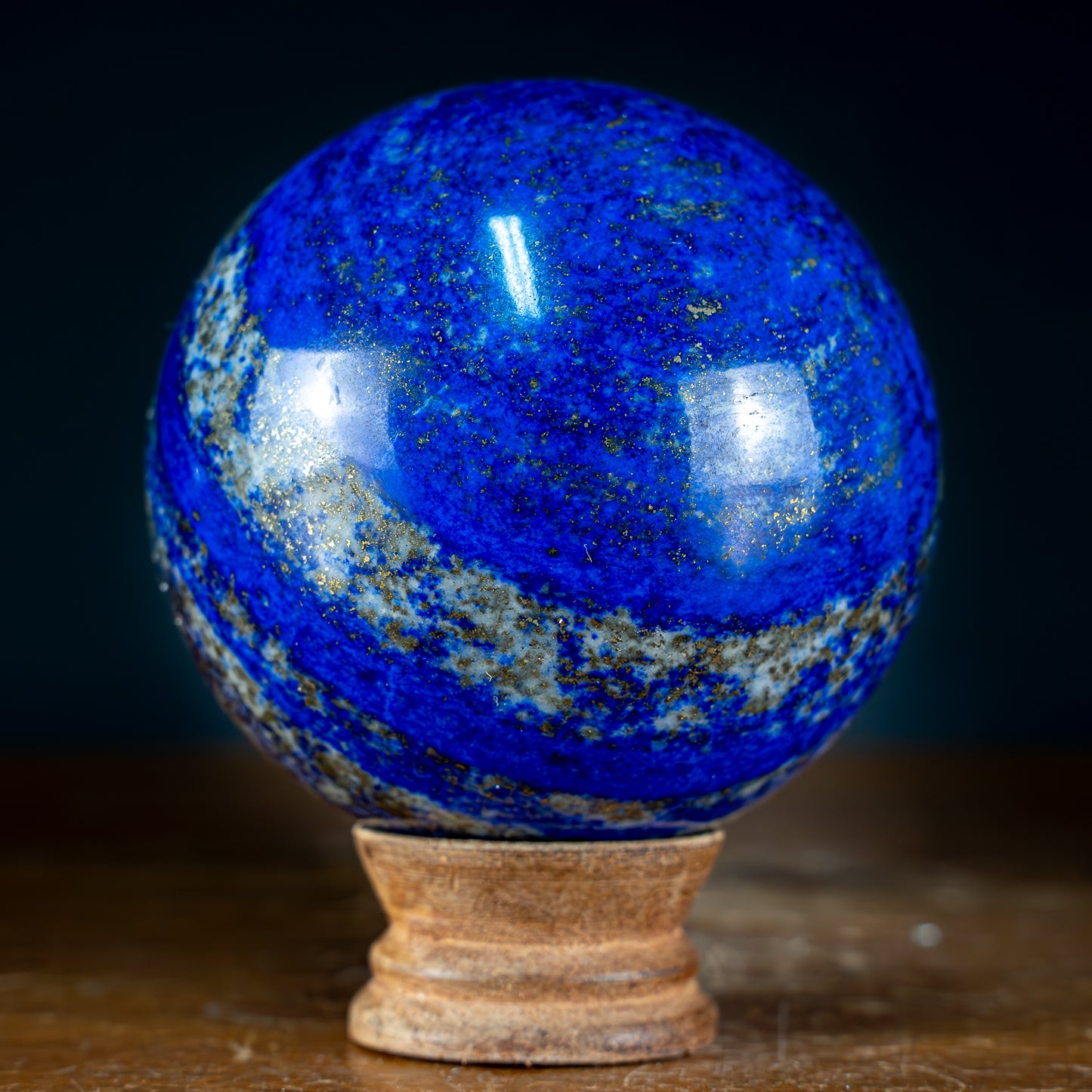 Natürliche Königsblaue Lapislazuli-Kristall-Kugel - 1185,63g - 92mm