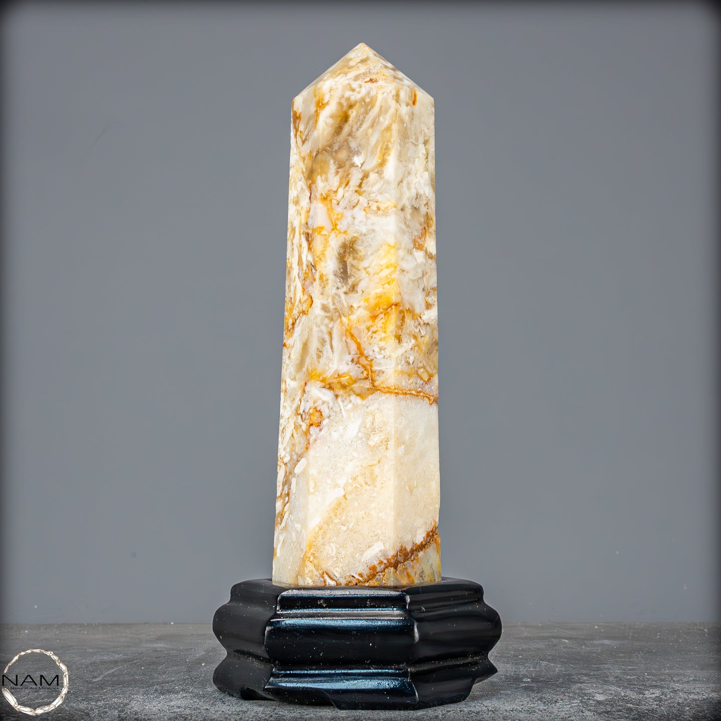 Natürlicher Achat-Kristall Obelisk aus Indonesien, selten - 958,25g