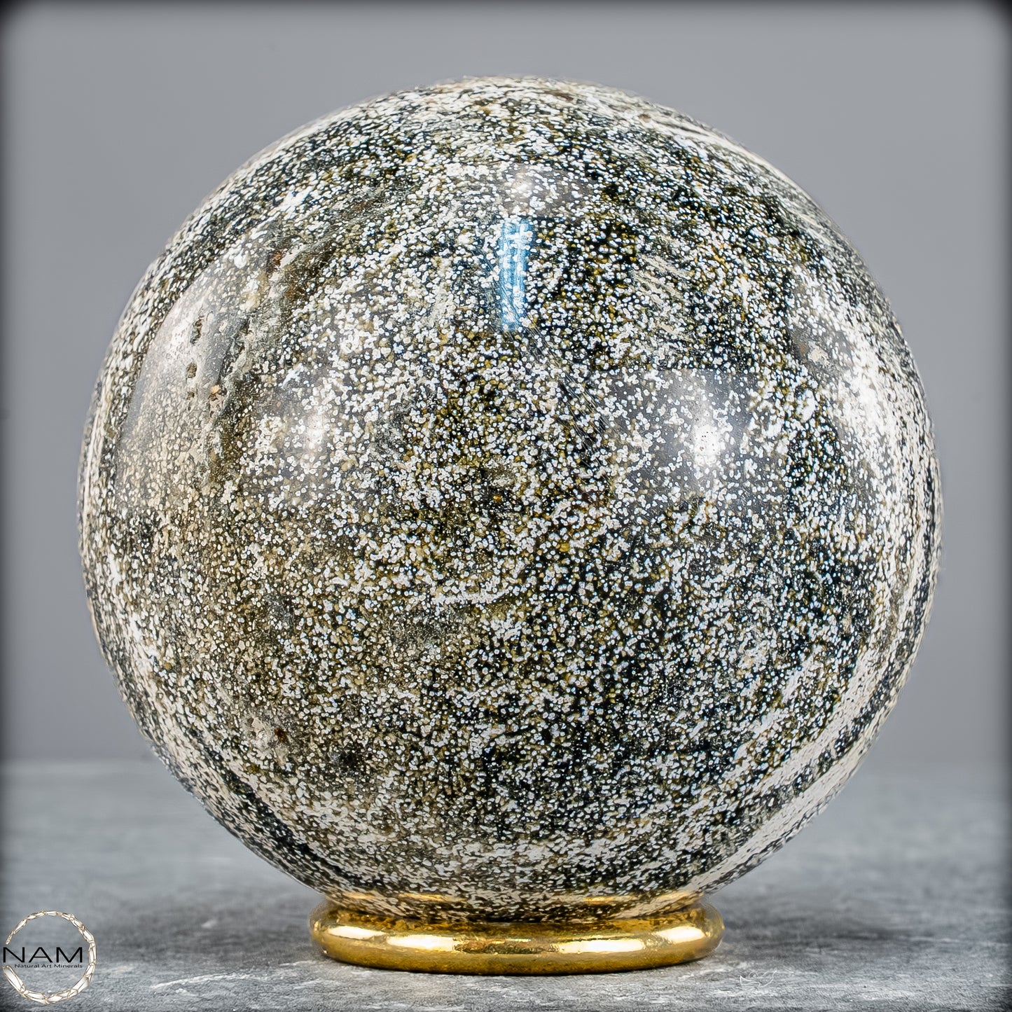 Natürliche Ocean-Jaspis-Achat Kugel - 888,88g