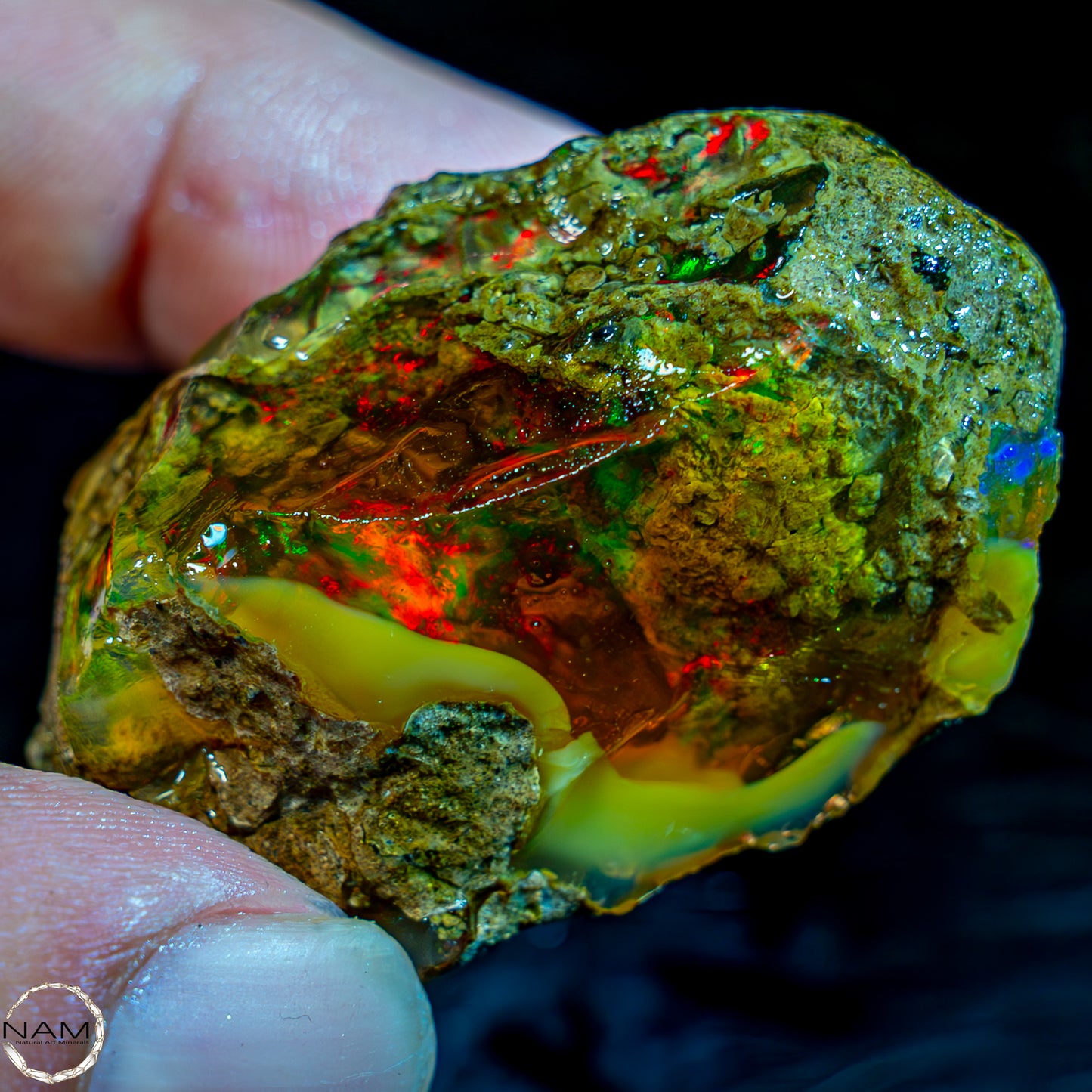 Seltener Natürlicher Großer Kristall-Opal, Äthiopien - 34,56g - 172,80ct