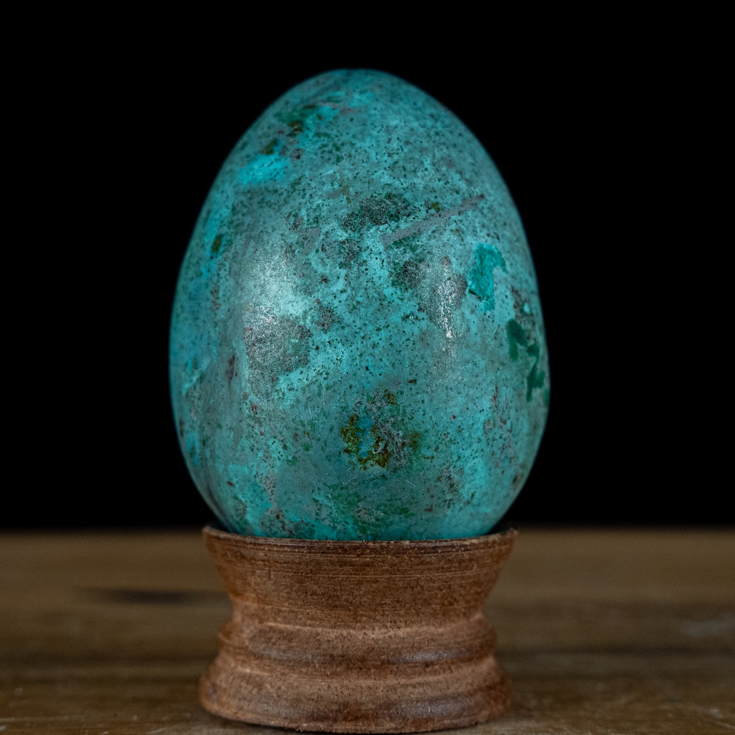 Chrysokoll & Malachit Ei - 231,92g - 70x51x50mm