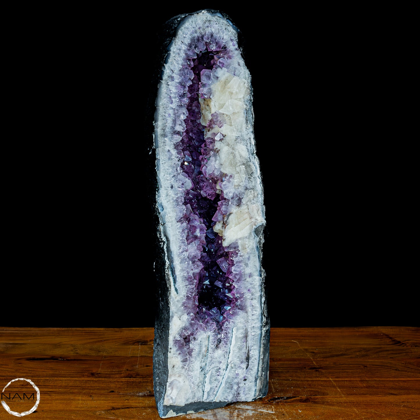 Große Amethyst Druse mit Calzit Kristallen - 35357,21g