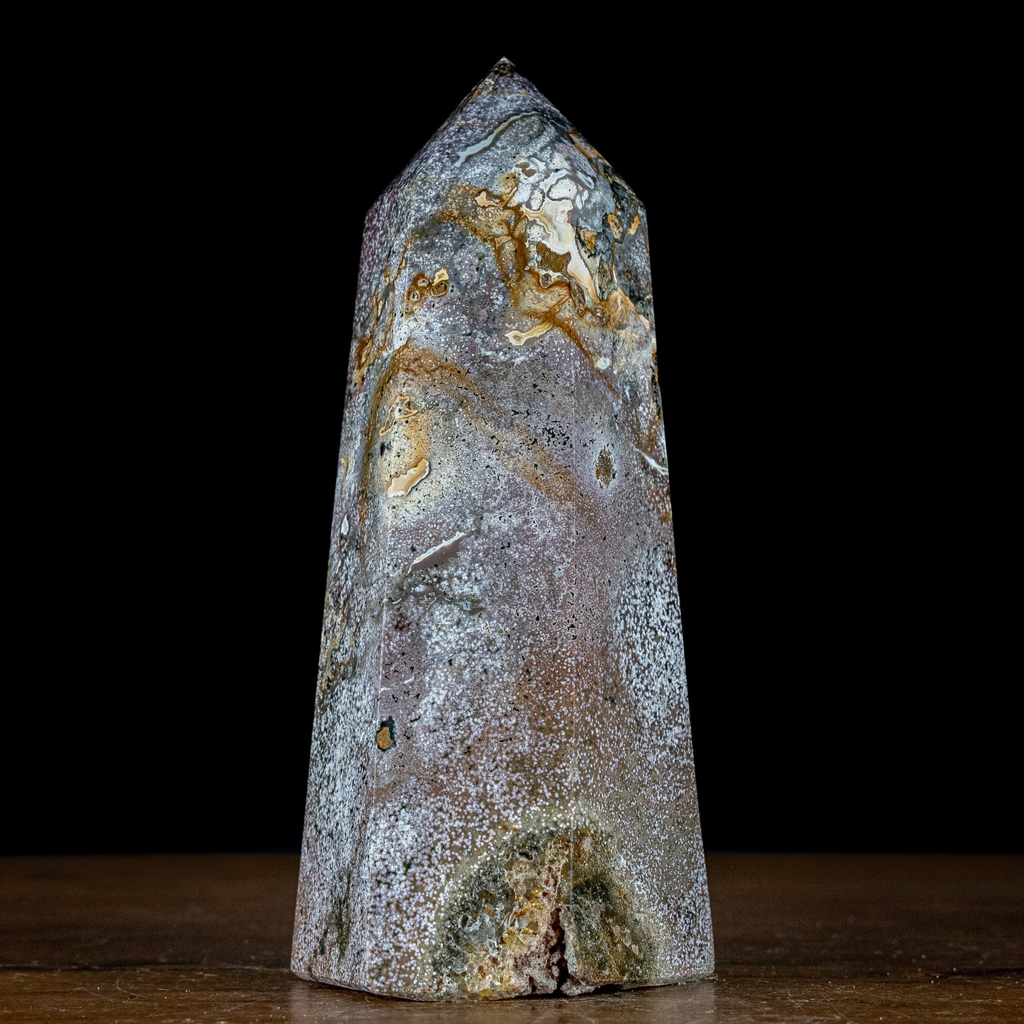 Jaspis-Achat Obelisk - 1574,61g