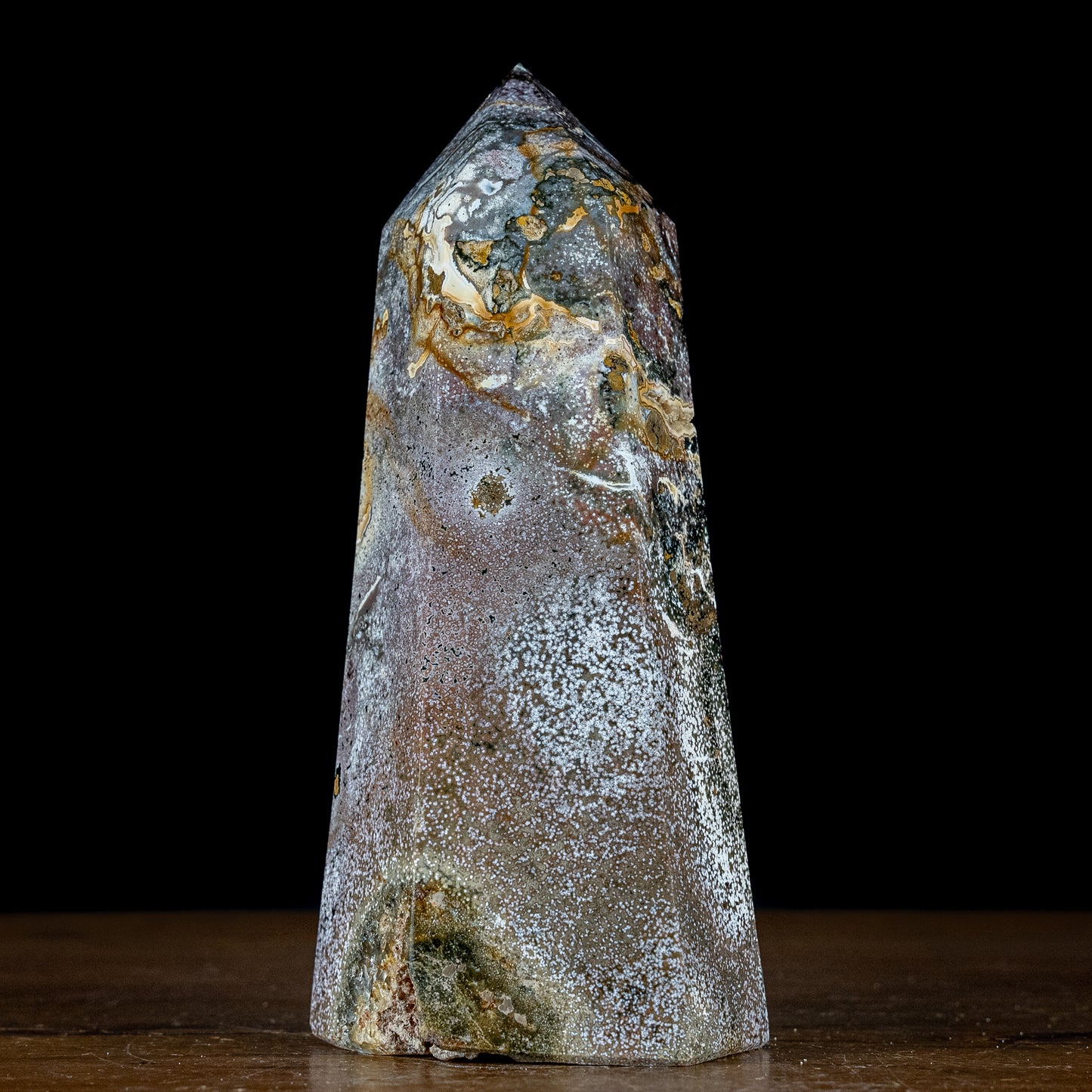 Jaspis-Achat Obelisk - 1574,61g
