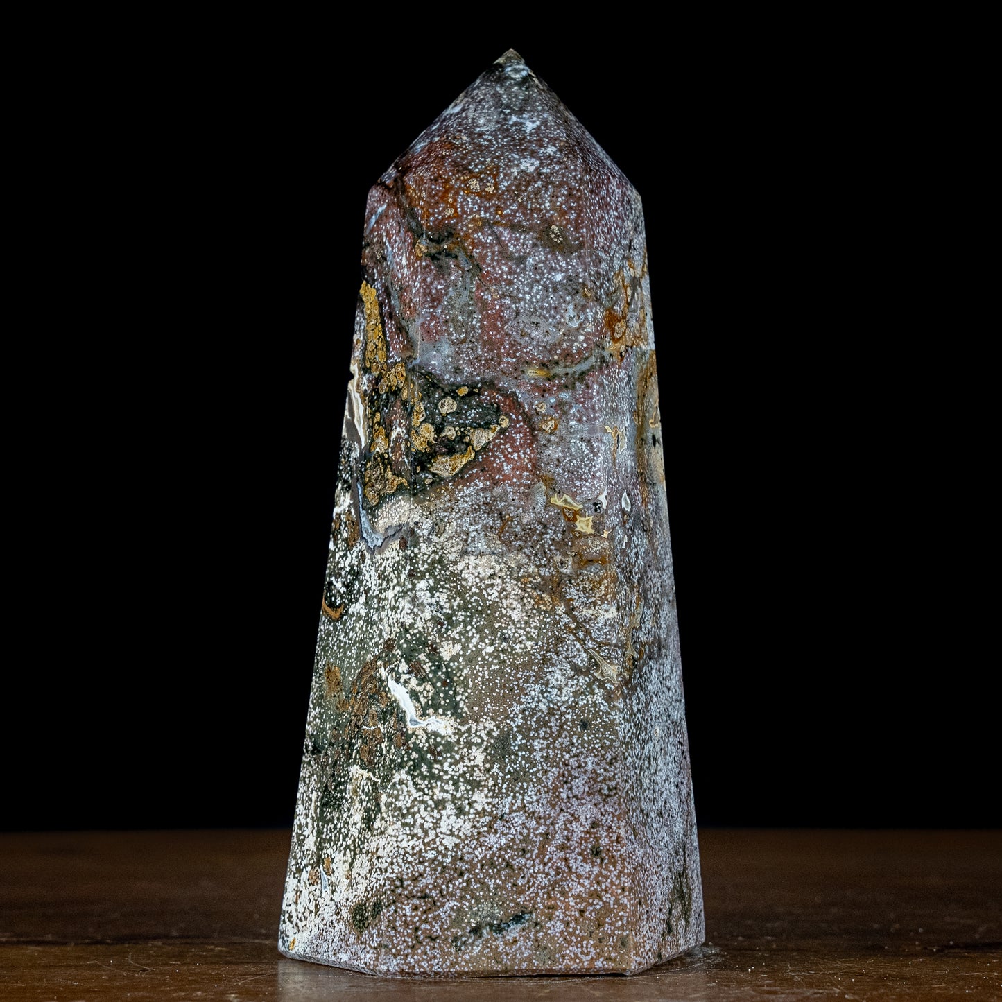 Jaspis-Achat Obelisk - 1574,61g