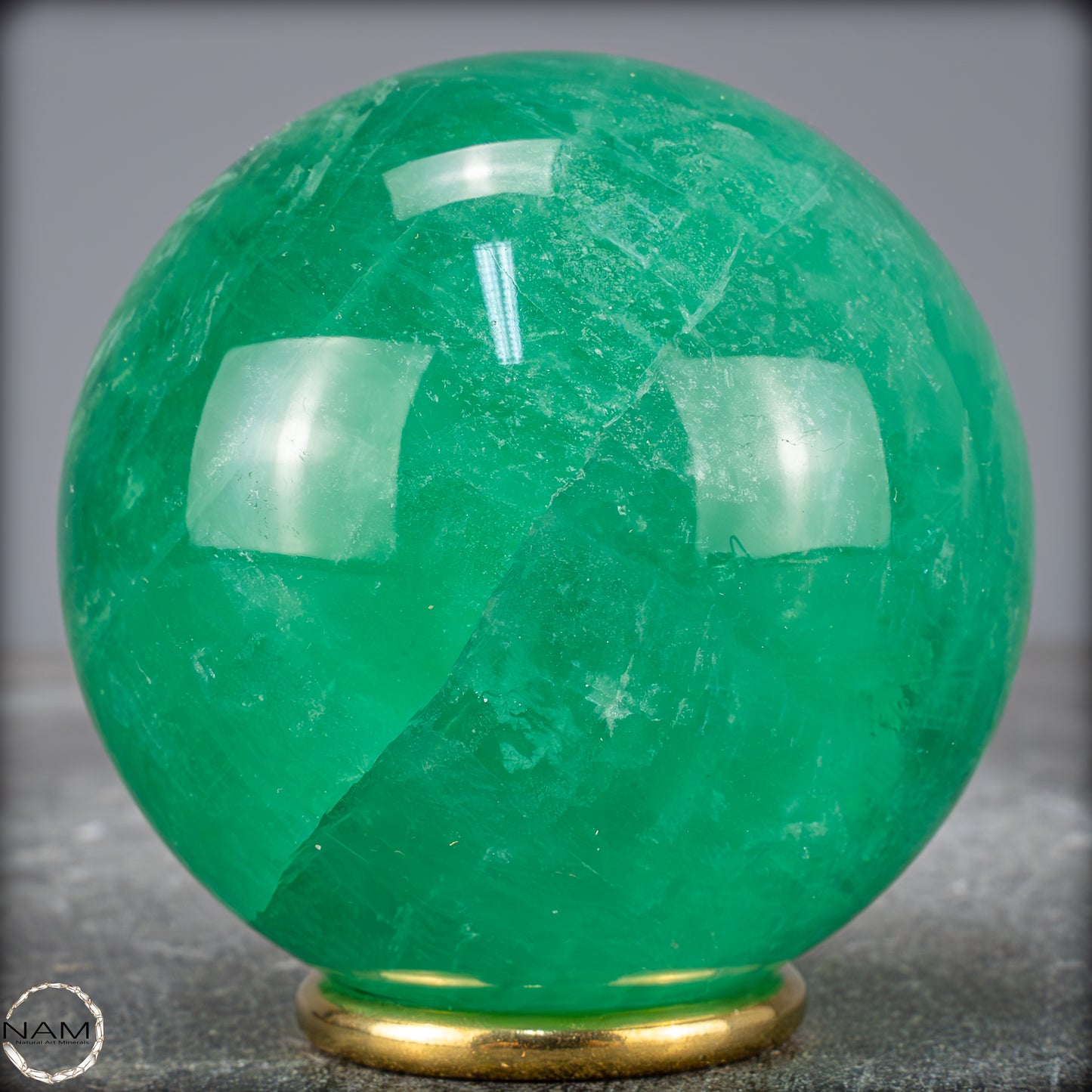 Natürliche Grüne Fluorit Kristallkugel, Spitzenqualität - 720,93g - 75mm