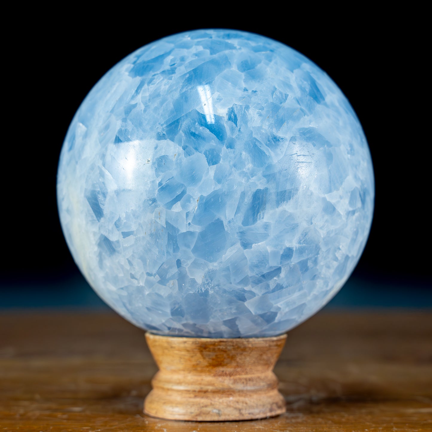 Natürliche Blaue Calcit Kristall-Kugel - 1307,19g - 99mm