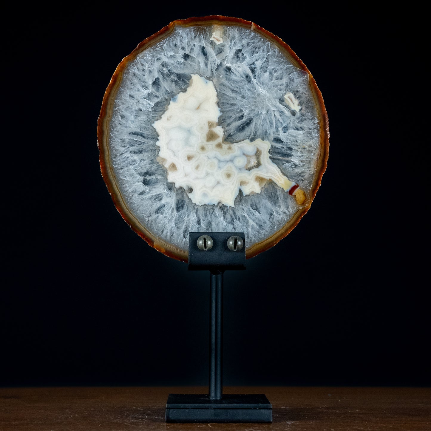 Natürliche Achat-Quarz Scheibe aus Brasilien - 699,22g