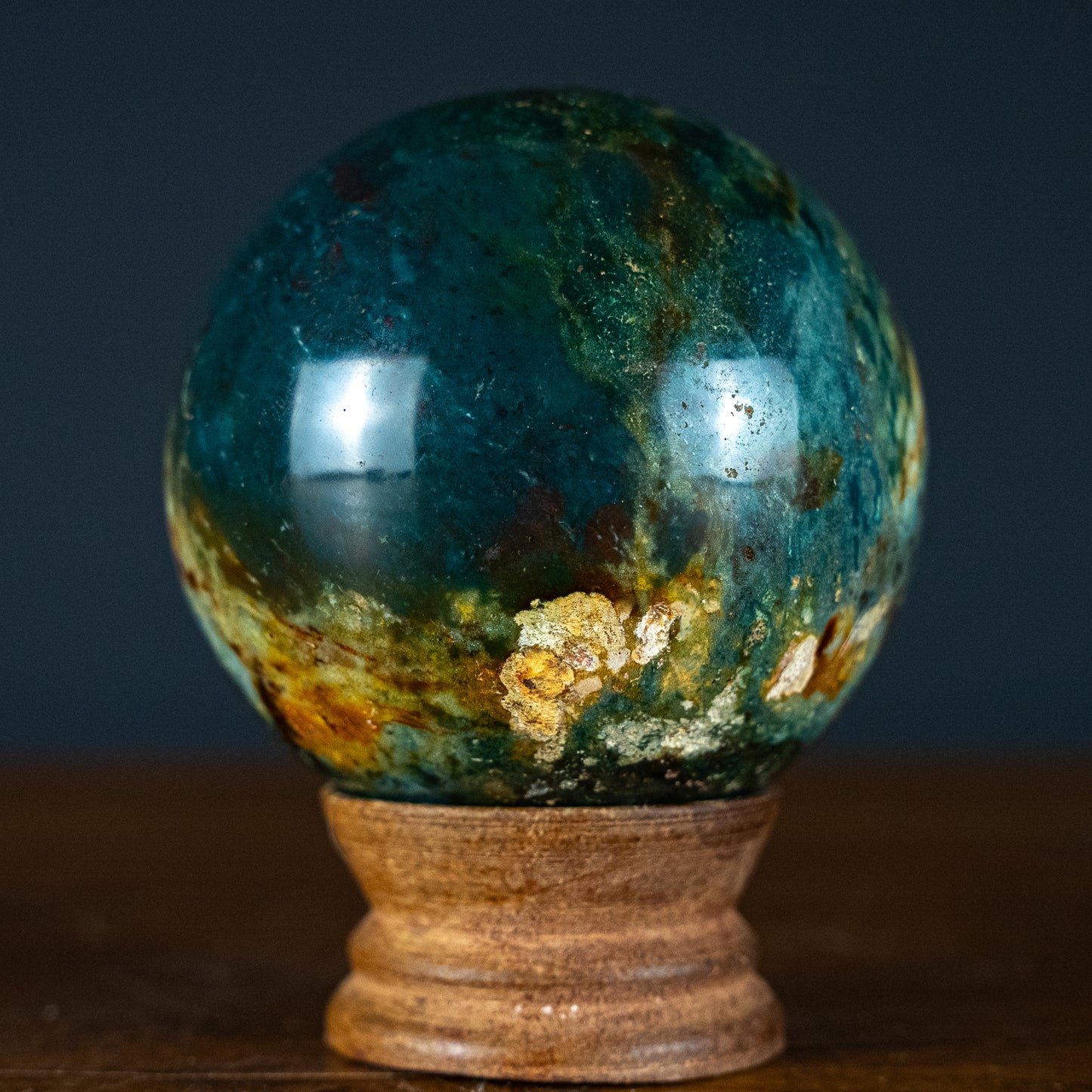 Jaspis Kugel - 473,81g - 70,5mm