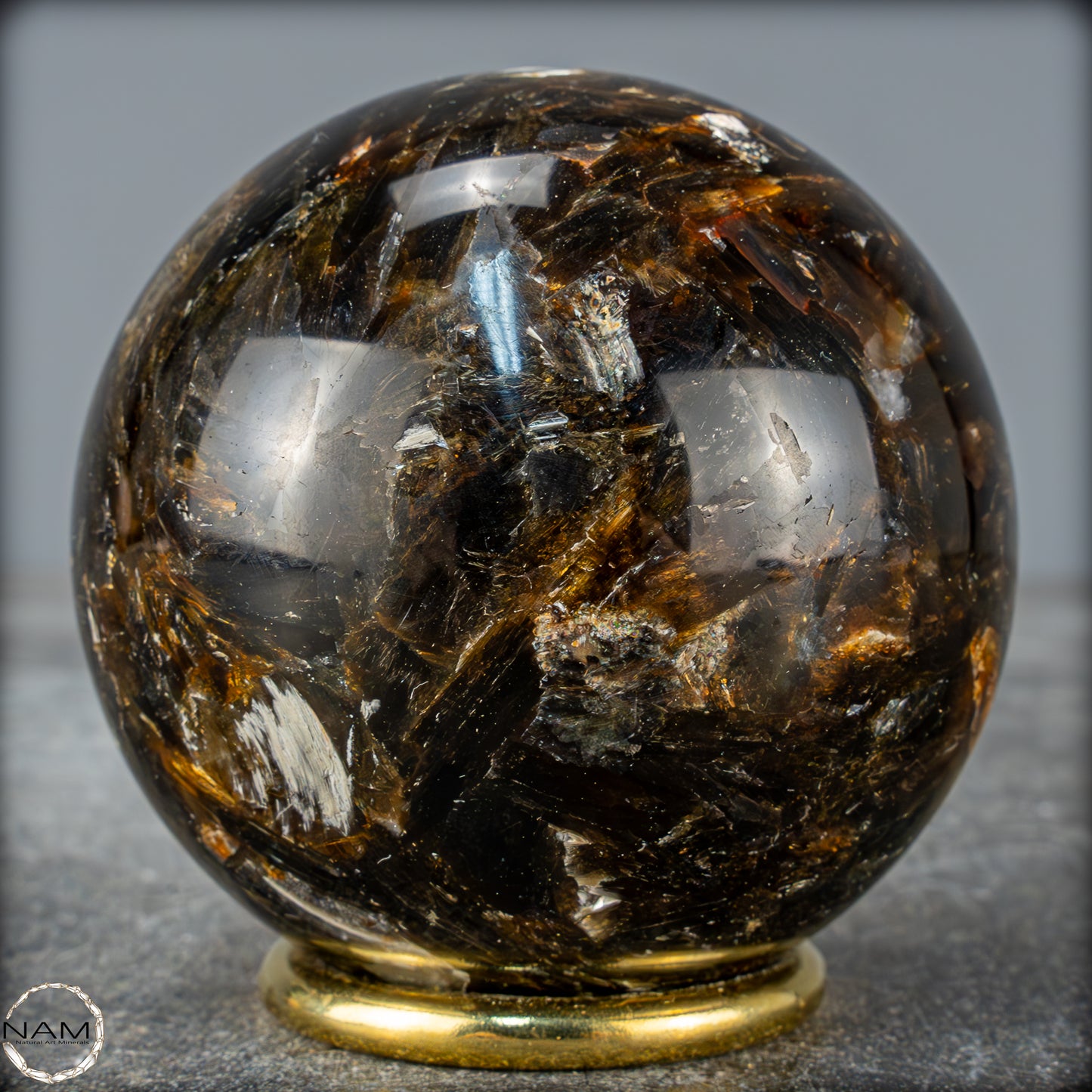 Natürliche Mica (Glimmer) Kristallkugel aus Brasilien - 484,84g - 69mm