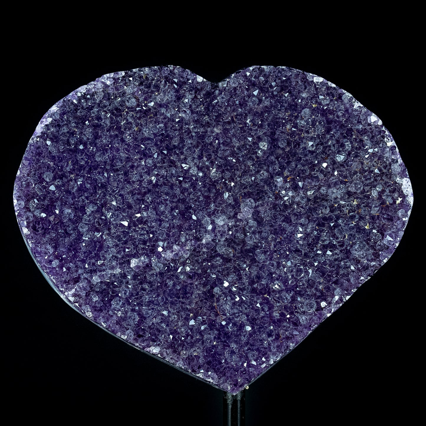 Große Amethyst Herz Druse auf Ständer – 3606,56g