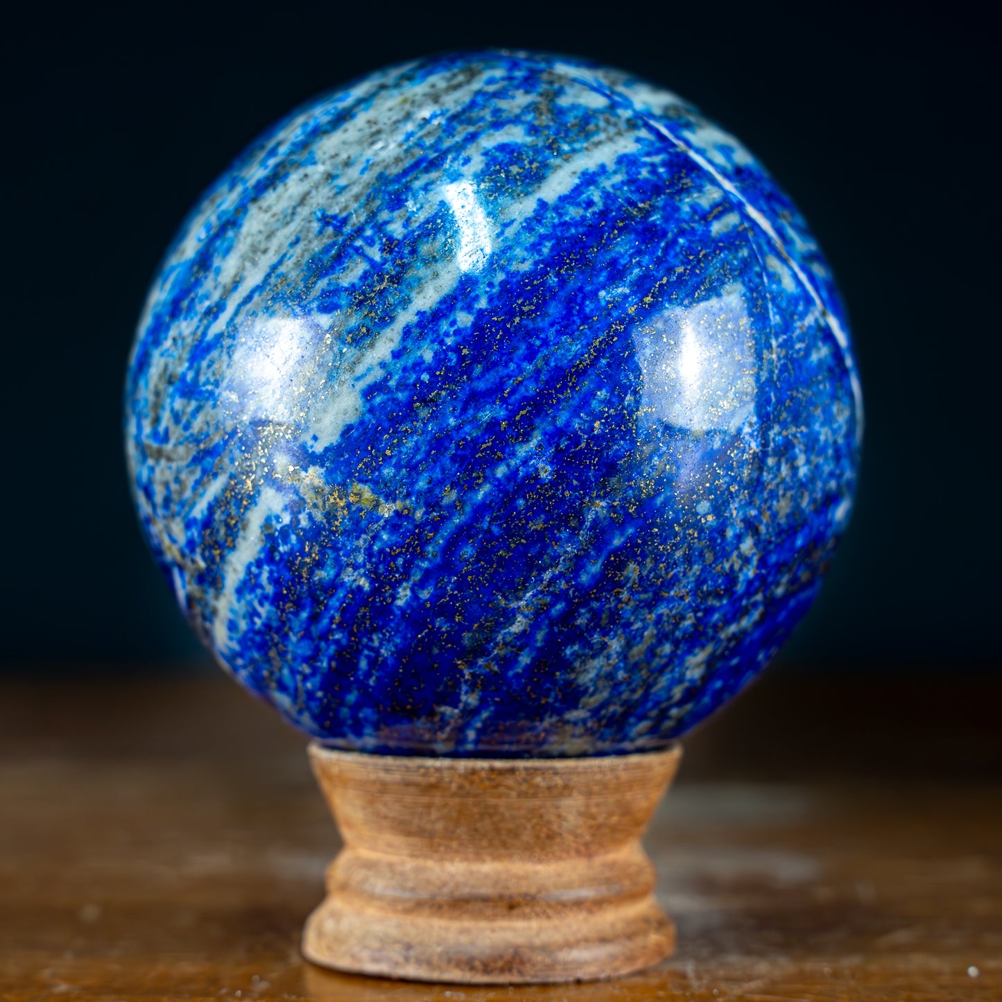Natürliche Lapislazuli-Kristall-Kugel - 956,82g - 84mm