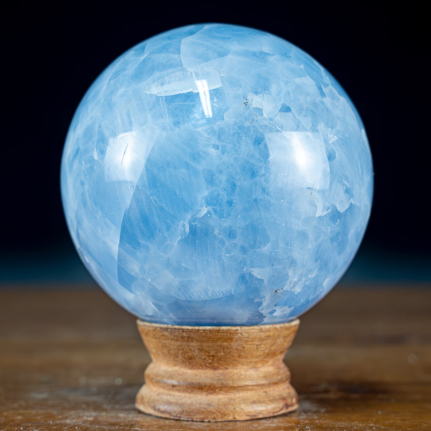 Natürliche Blaue Calcit Kristall-Kugel - 824,65g - 84mm