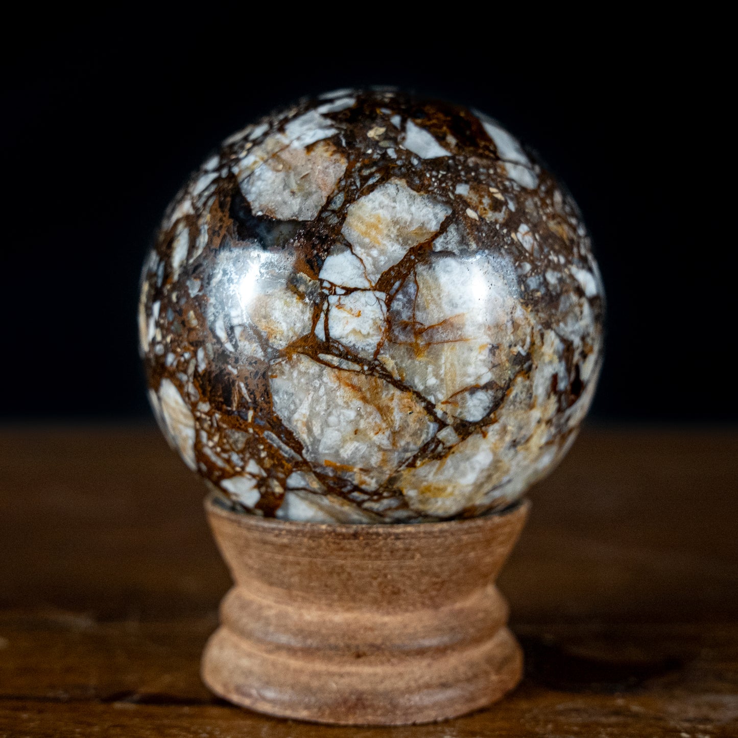 Natürlicher Mehrfabige-Opal Kugel, Peru - 302,97g - 60,44mm