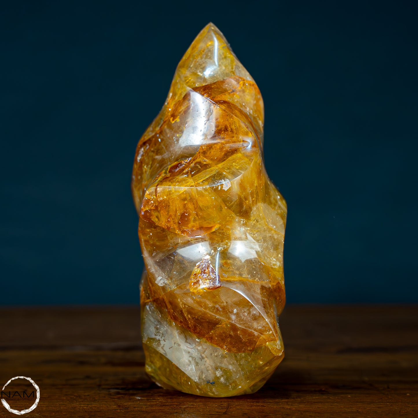 Natürliche Golden Healer Quarz-Kristall Flamme - 713,88g