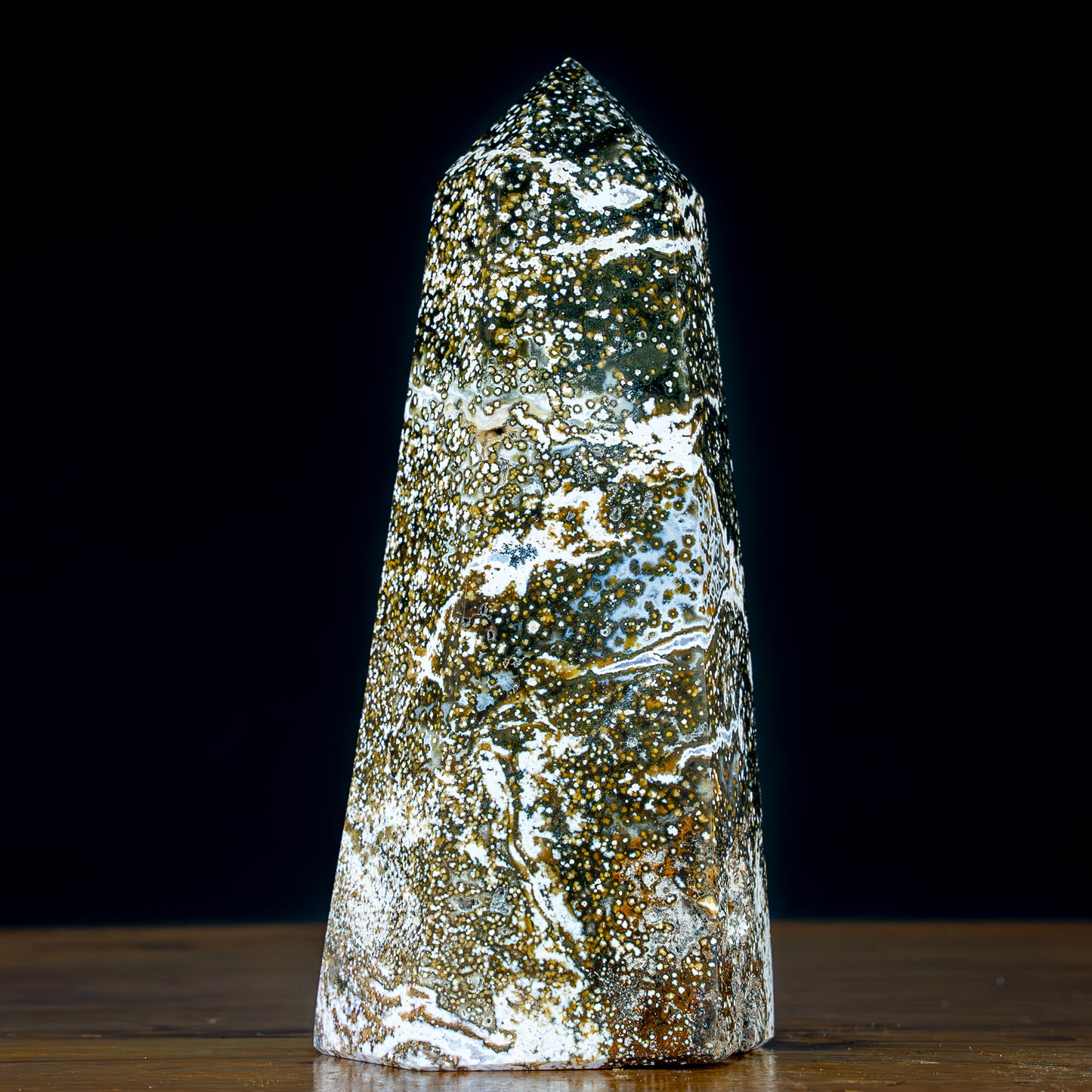 Natürlicher Ozean-Jaspis Kristall Obelisk - 1677,86g