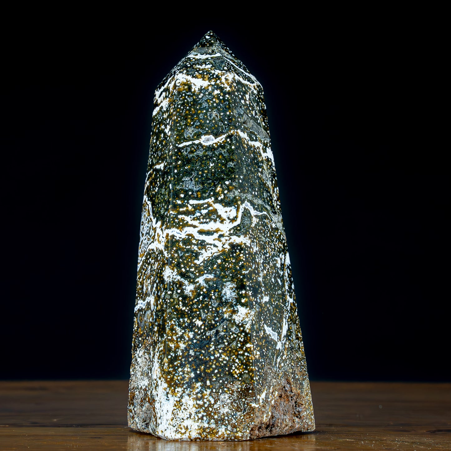 Natürlicher Ozean-Jaspis Kristall Obelisk - 1677,86g