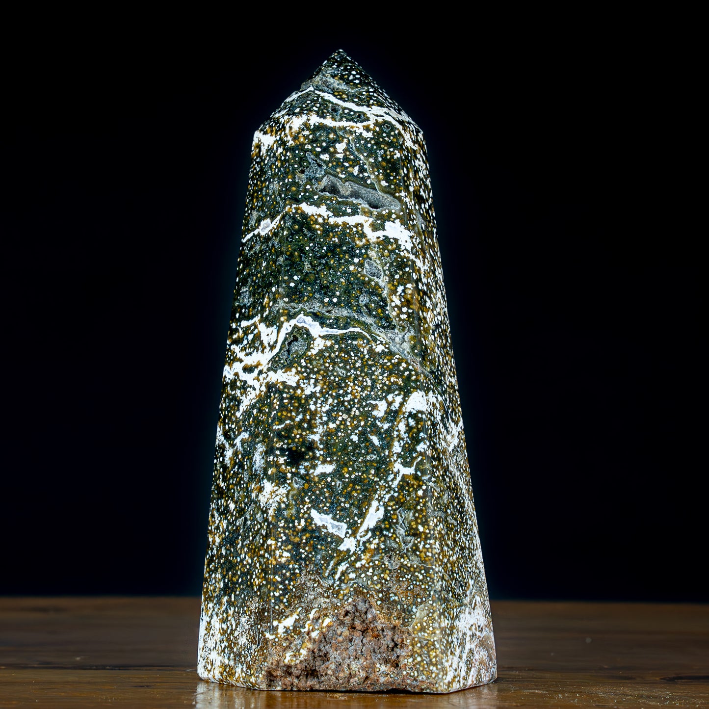 Natürlicher Ozean-Jaspis Kristall Obelisk - 1677,86g