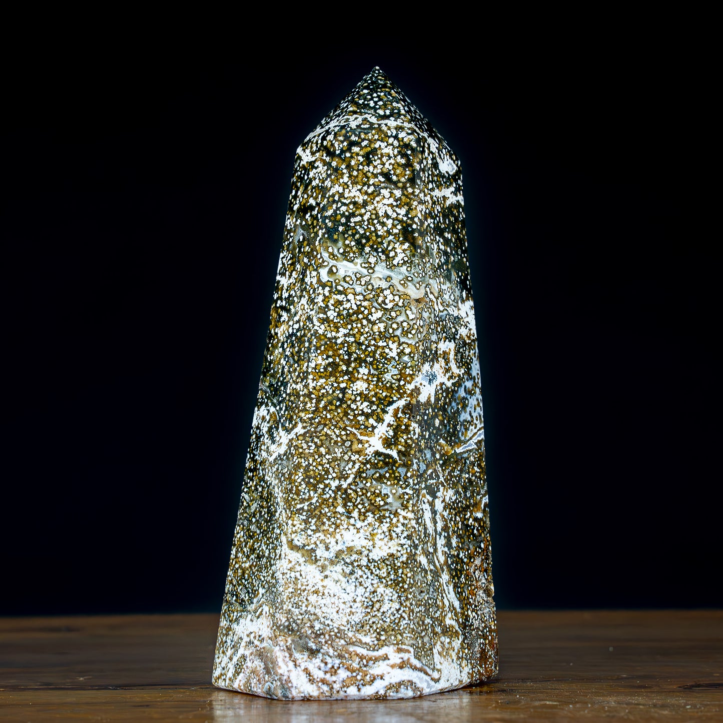Natürlicher Ozean-Jaspis Kristall Obelisk - 1677,86g