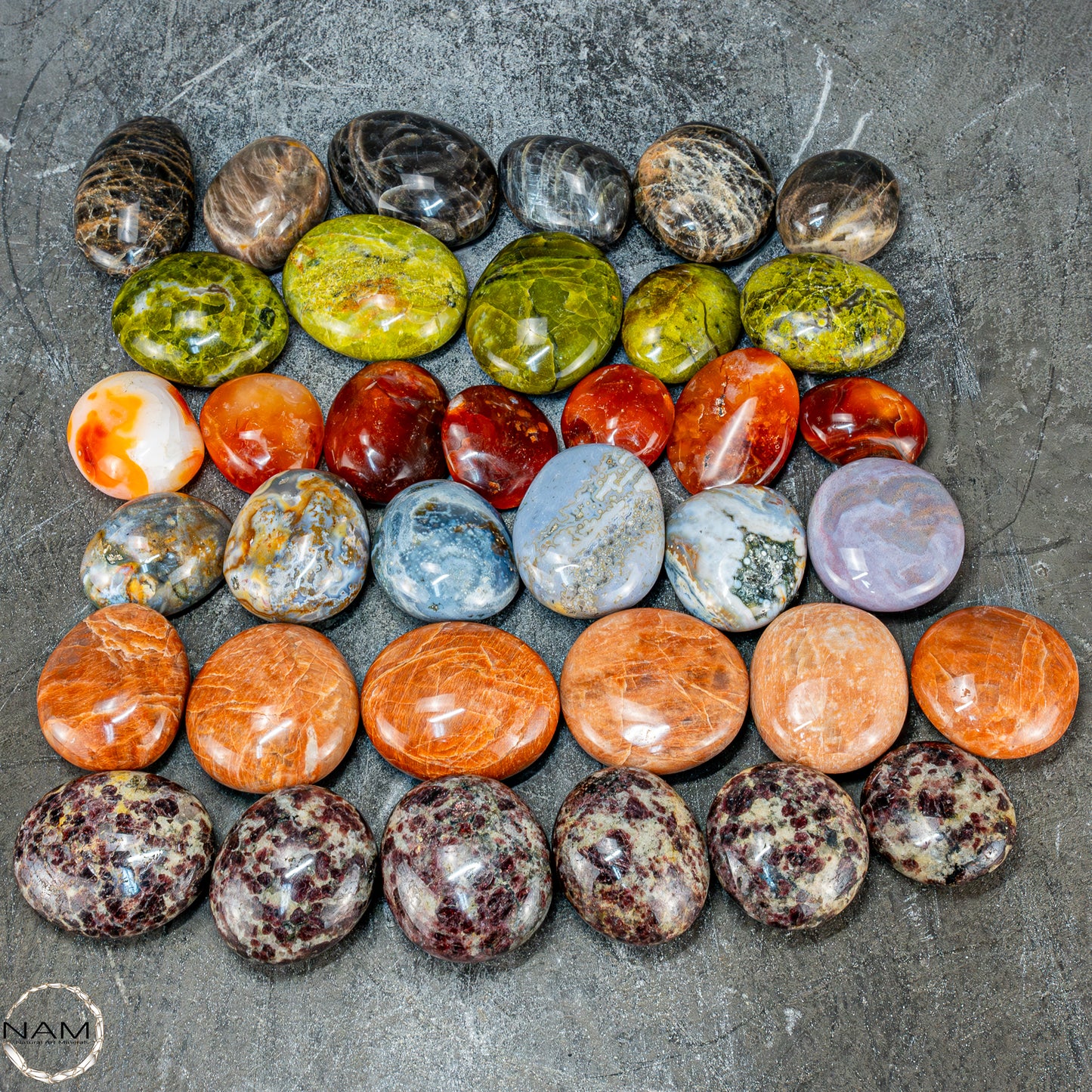Tumbled Stones – 3 kg Auswahl aus hochwertigen Mineralien