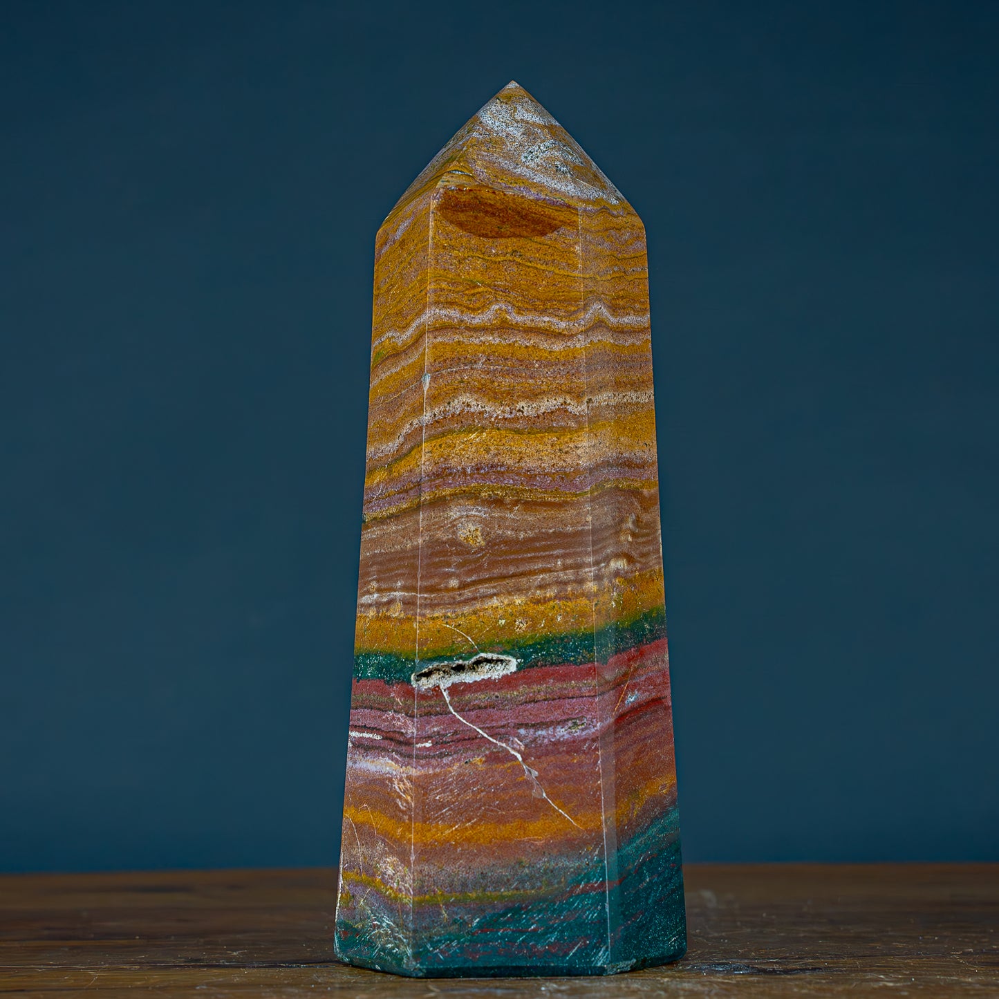 Natürlicher Jaspis Kristall Obelisk - 1754,11g