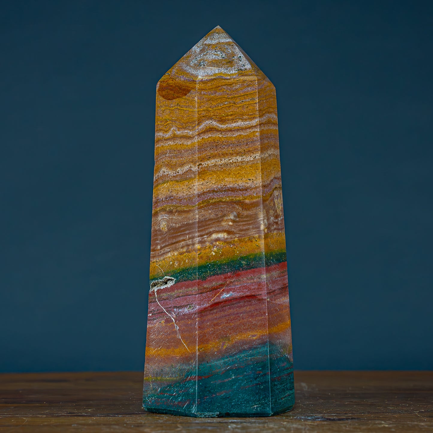 Natürlicher Jaspis Kristall Obelisk - 1754,11g