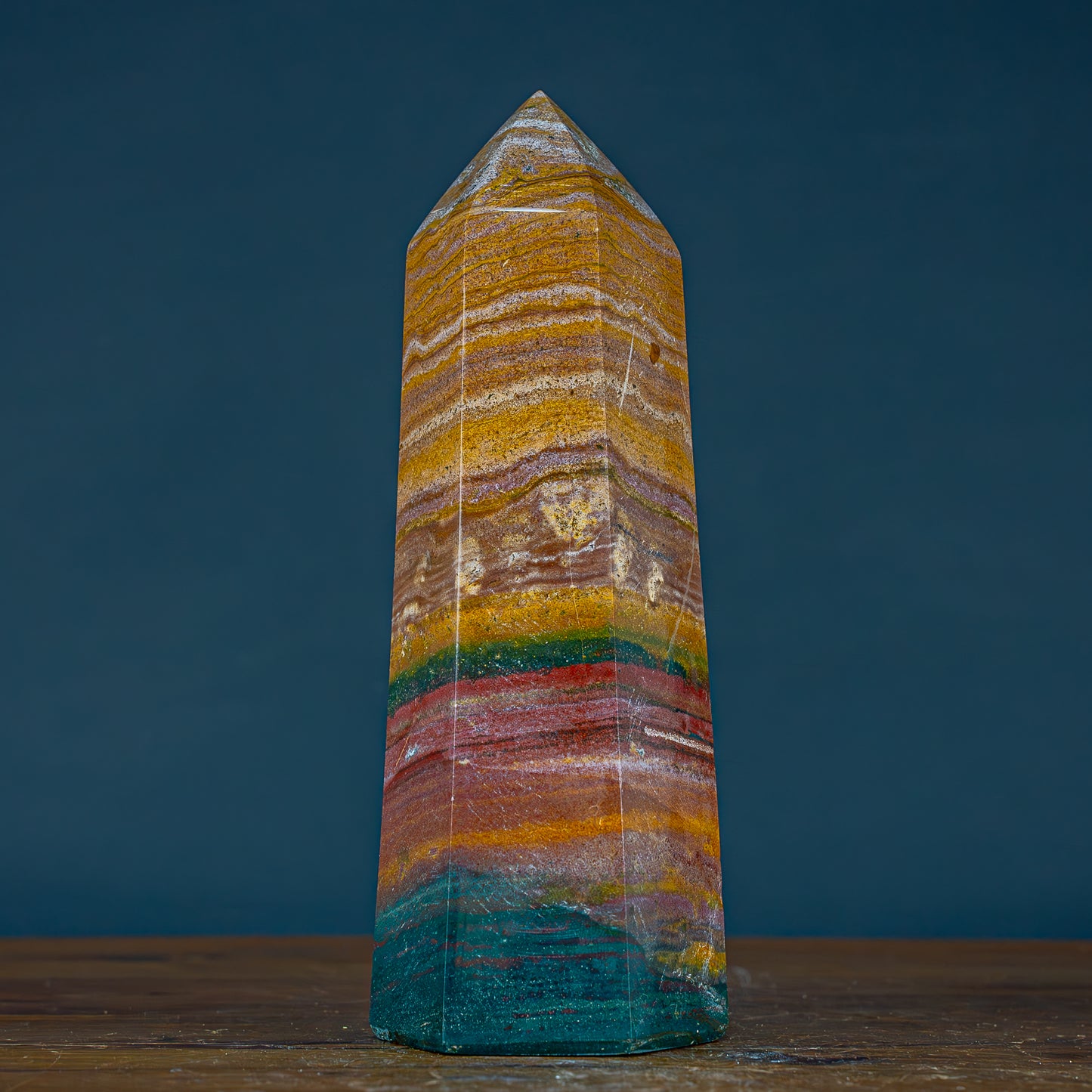 Natürlicher Jaspis Kristall Obelisk - 1754,11g
