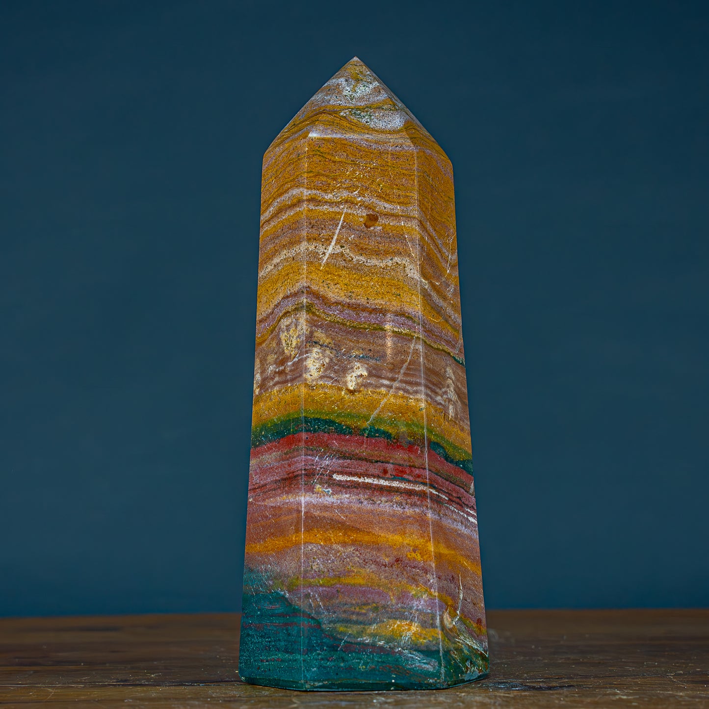 Natürlicher Jaspis Kristall Obelisk - 1754,11g