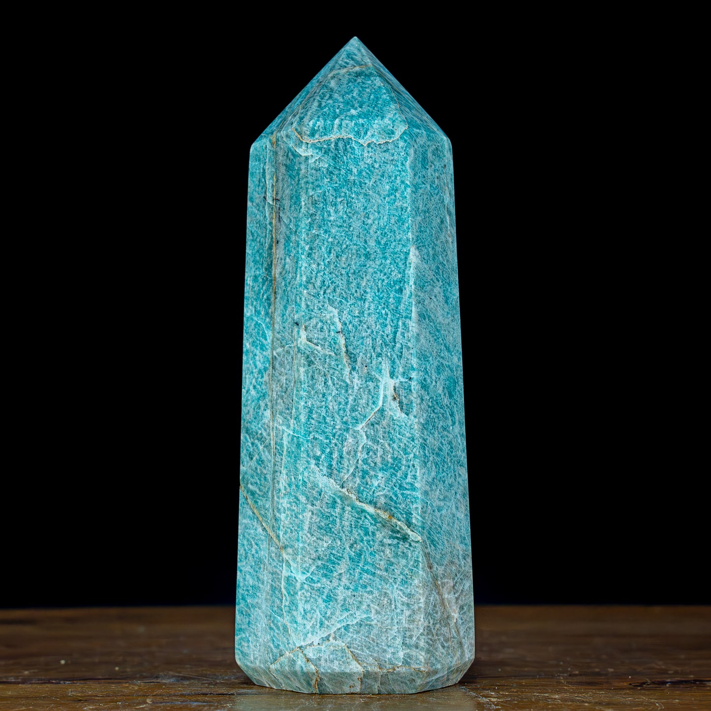 Natürlicher Funkelnder Amazonit Obelisk - 1569,81g