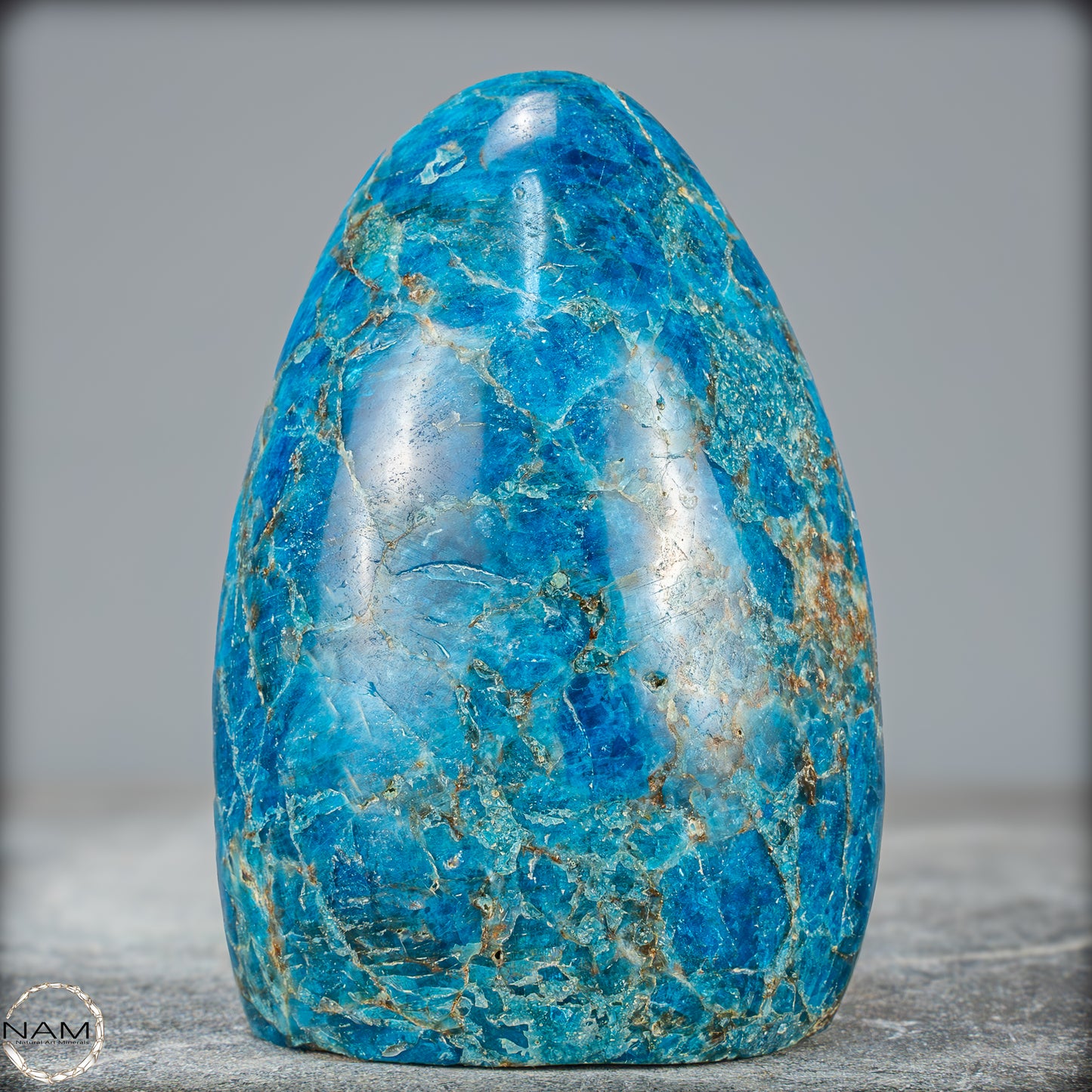 Natürliche Blaue Apatit Kristall-Freiform - 797,63g