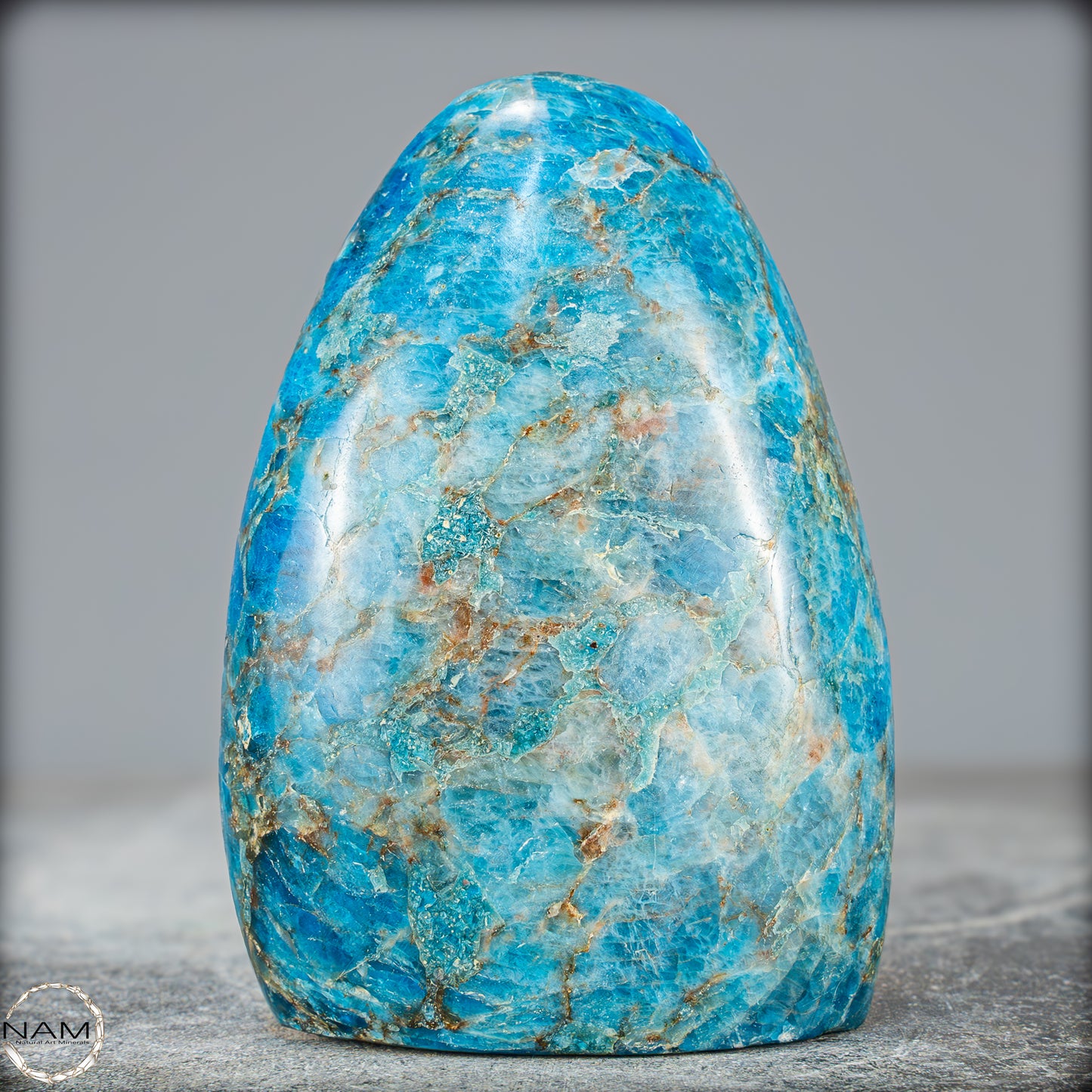 Natürliche Blaue Apatit Kristall-Freiform - 797,63g