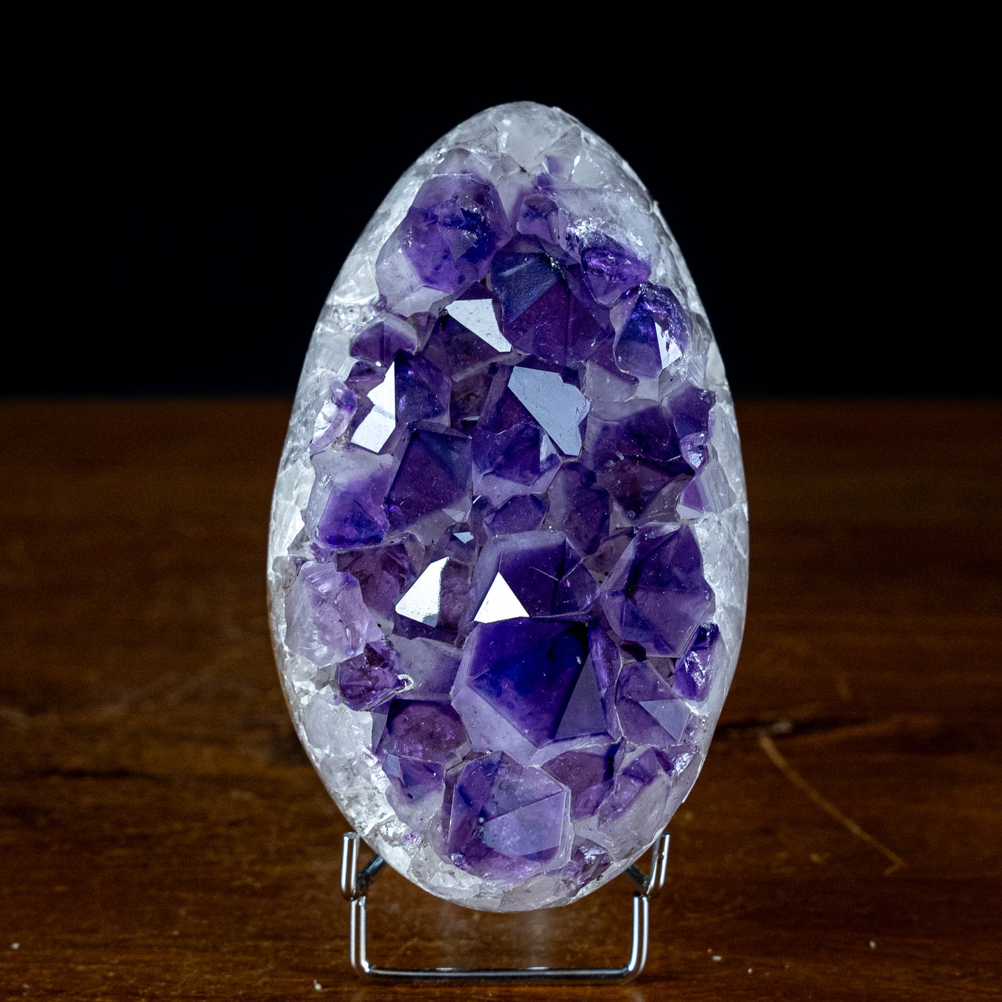 Wunderschönes Amethyst Ei Druse, Spitzenqualität – 1078,61g
