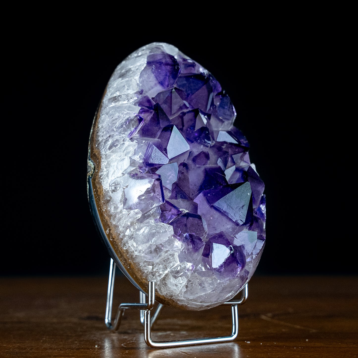 Wunderschönes Amethyst Ei Druse, Spitzenqualität – 1078,61g