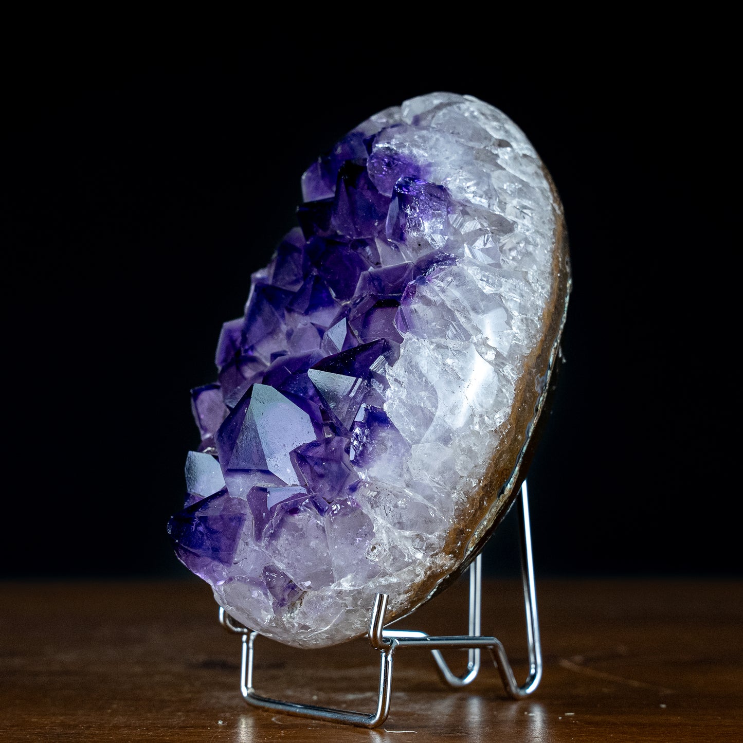 Wunderschönes Amethyst Ei Druse, Spitzenqualität – 1078,61g